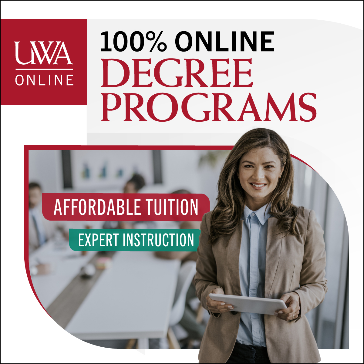 UWA Online Facebook ad