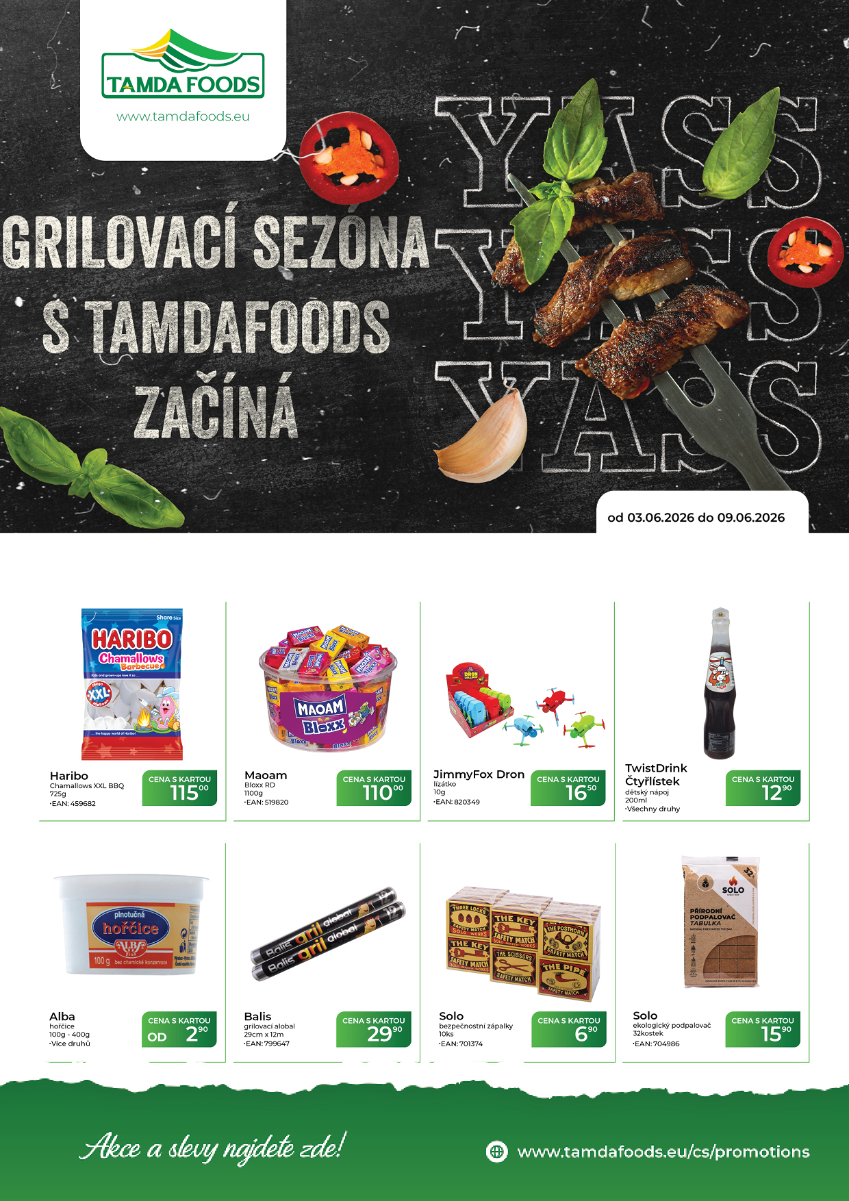 TAMDA FOODS Facebook ad: Objevte skvělé slevy na vaše oblíbené produkty!