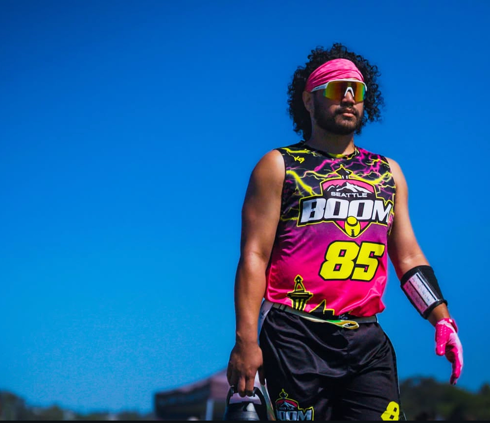 KitBeast Sports Apparel Facebook ad: Looking for fully custom flag football uniforms &…