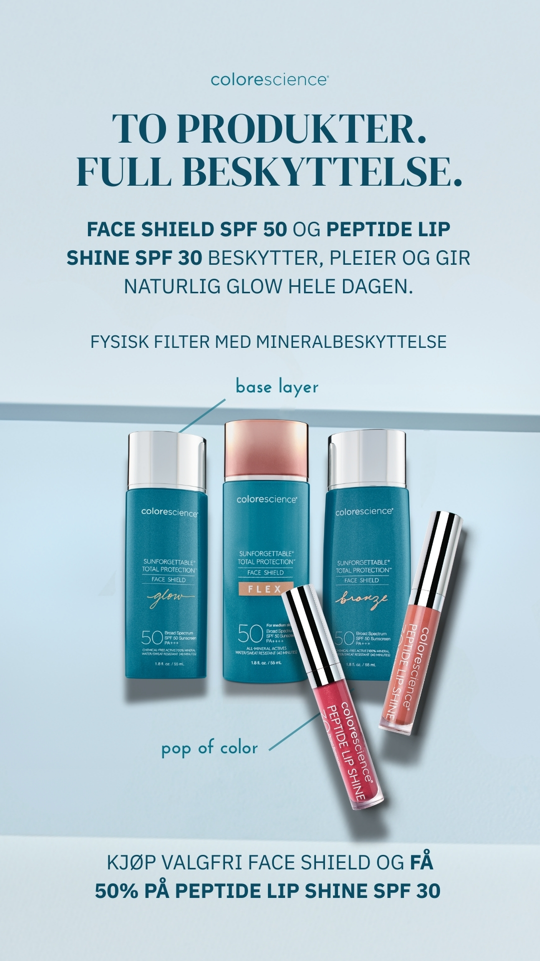 Colorescience Norway Facebook ad from Mar 11, 2026