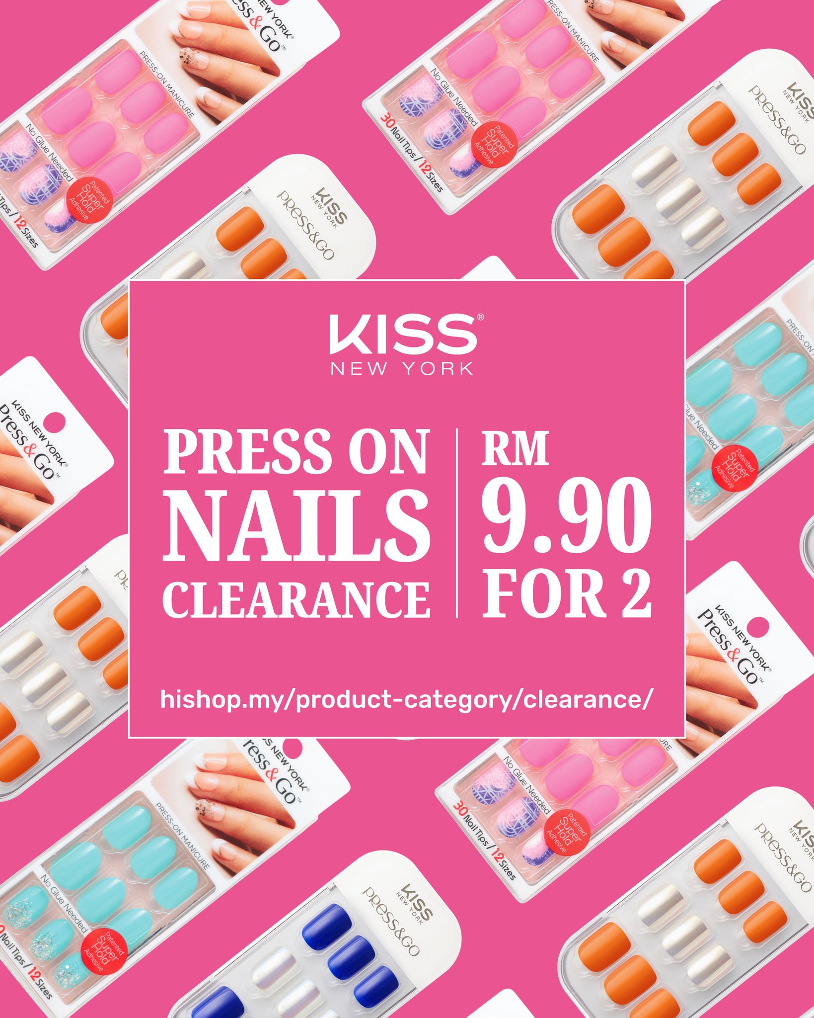 Kiss New York Malaysia Facebook ad: 2 FOR RM9.90?! KISS NAILS STEAL!