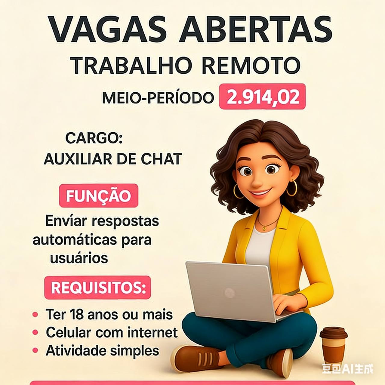 Camila Barbosa Facebook ad: أصبح العمل عبر الإنترنت من أكثر الخيارات انتشارًا…