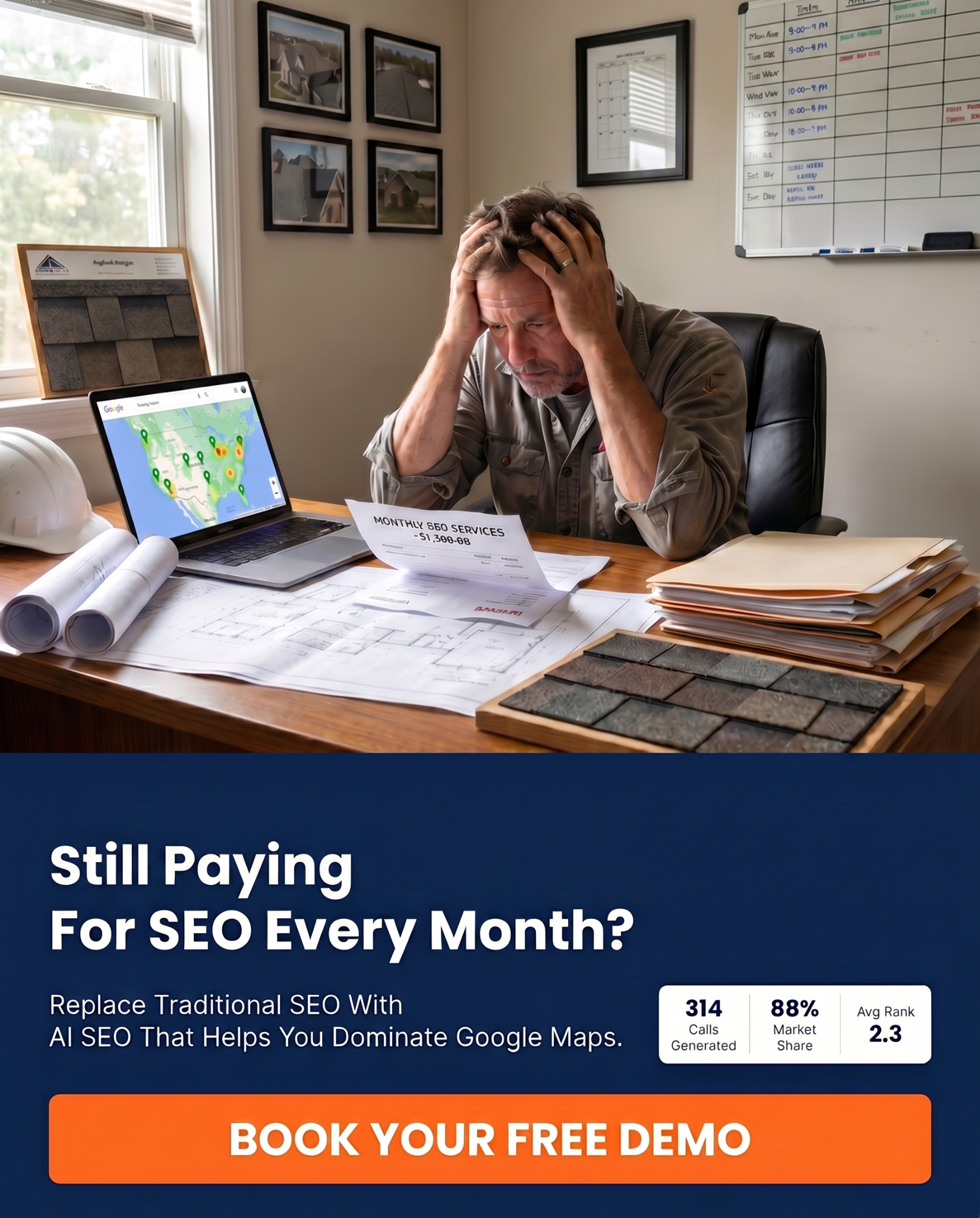 Blue Point Growth Facebook ad: Turn Google Maps Into a 24/7 Job-Booking Machine