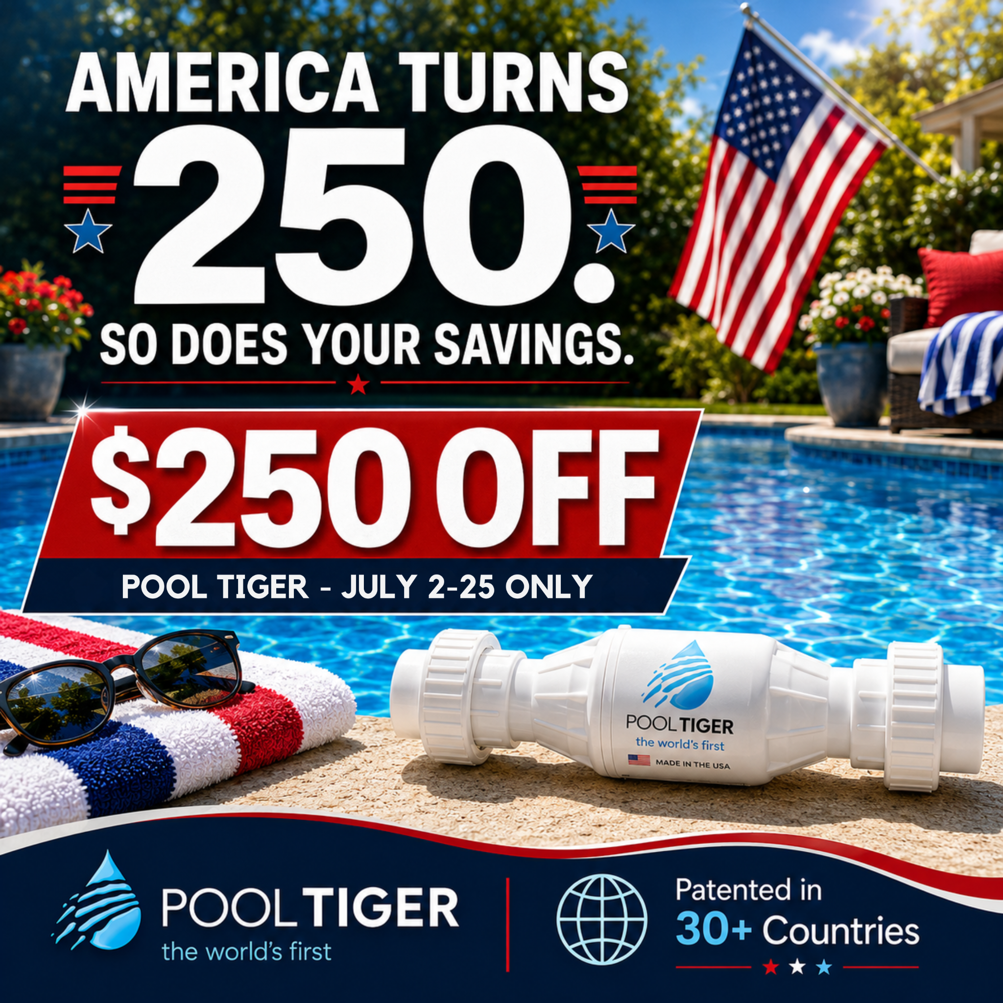 Pool Tiger Facebook ad