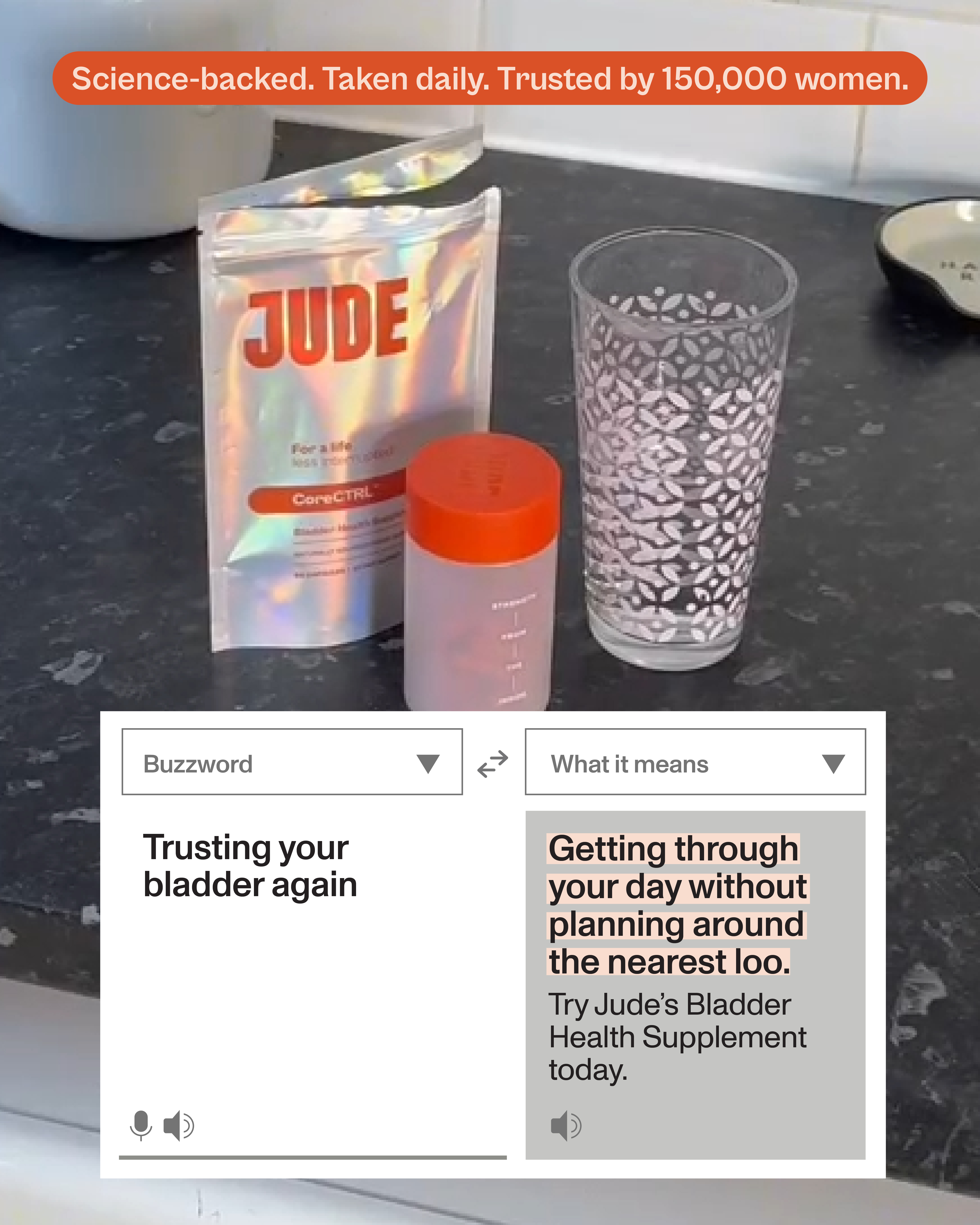 Jude Facebook ad: Special offer for first time customers