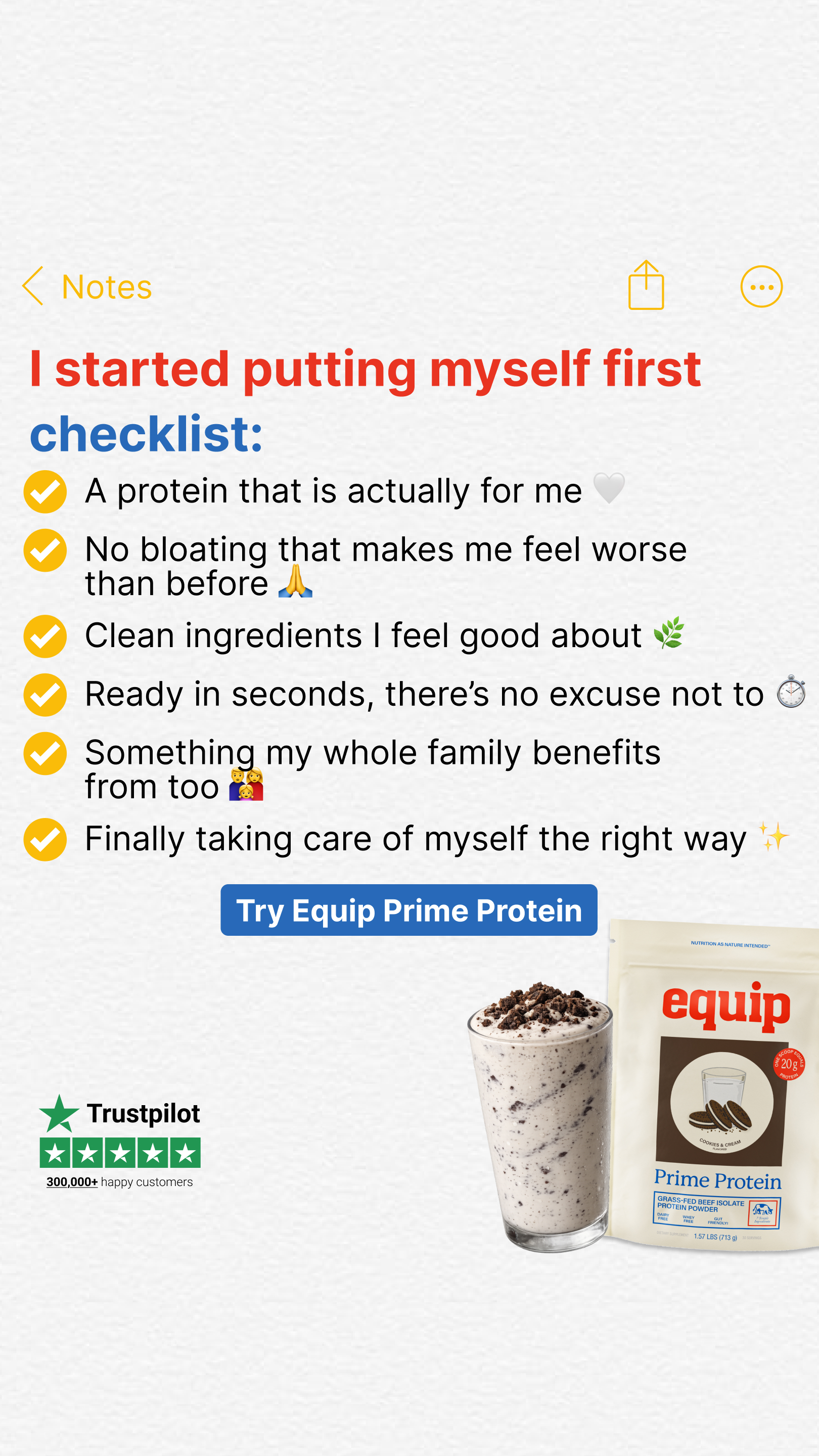 Equip Facebook ad