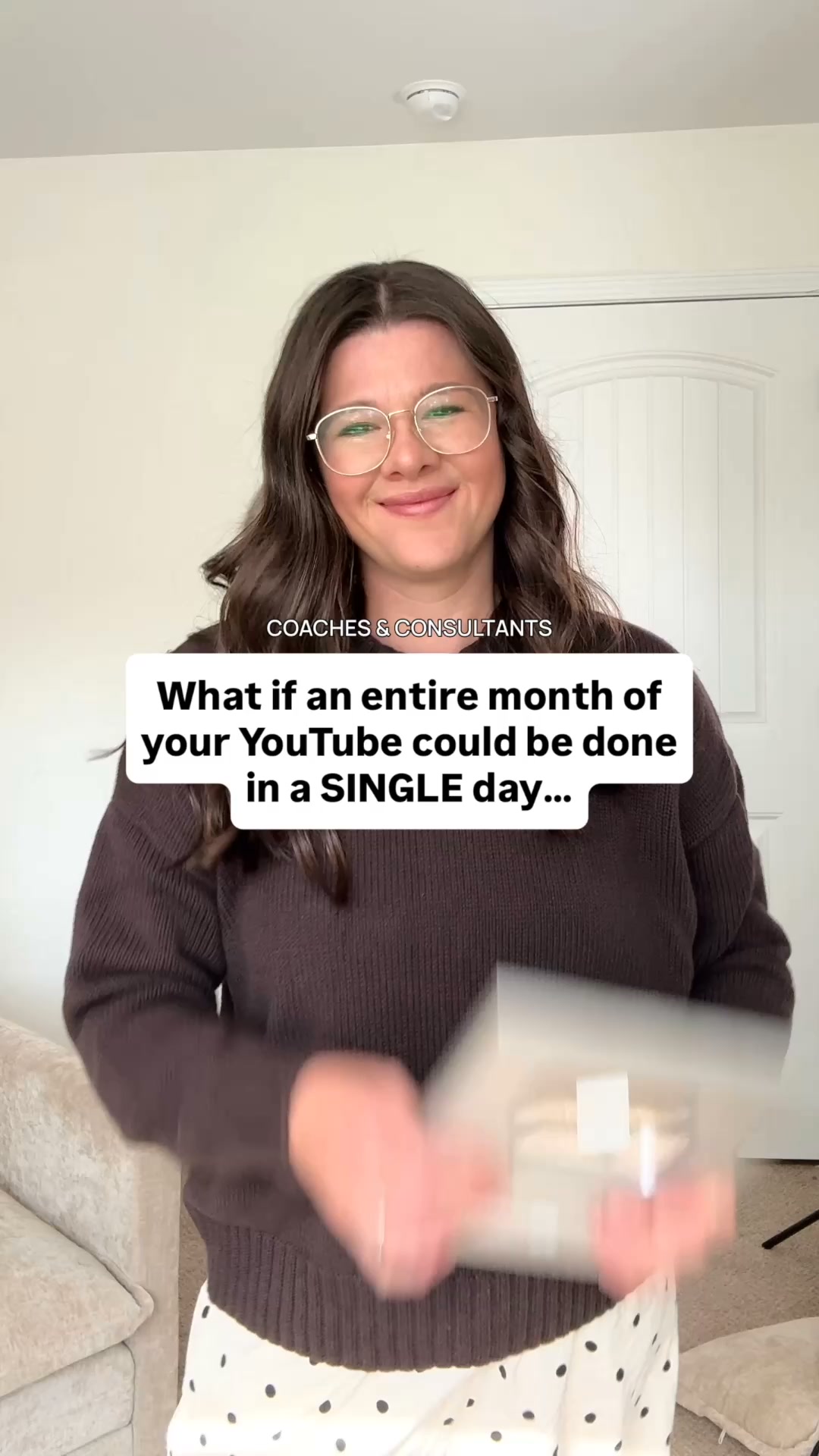 Stephanie Kase Facebook ad: Your entire month of YouTube, done in a single day