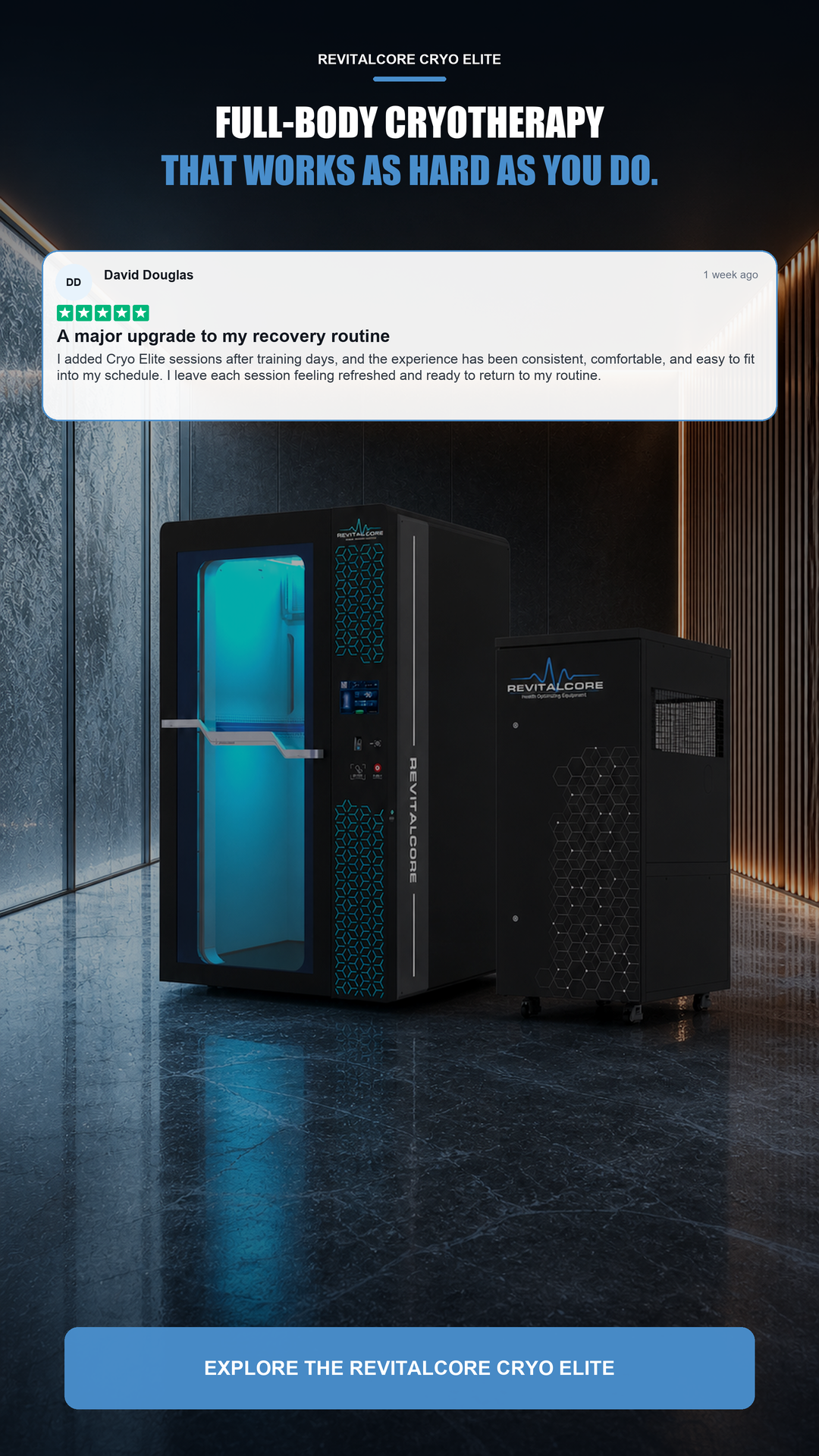 RevitalCore Equipment Facebook ad from Aug 14, 2026