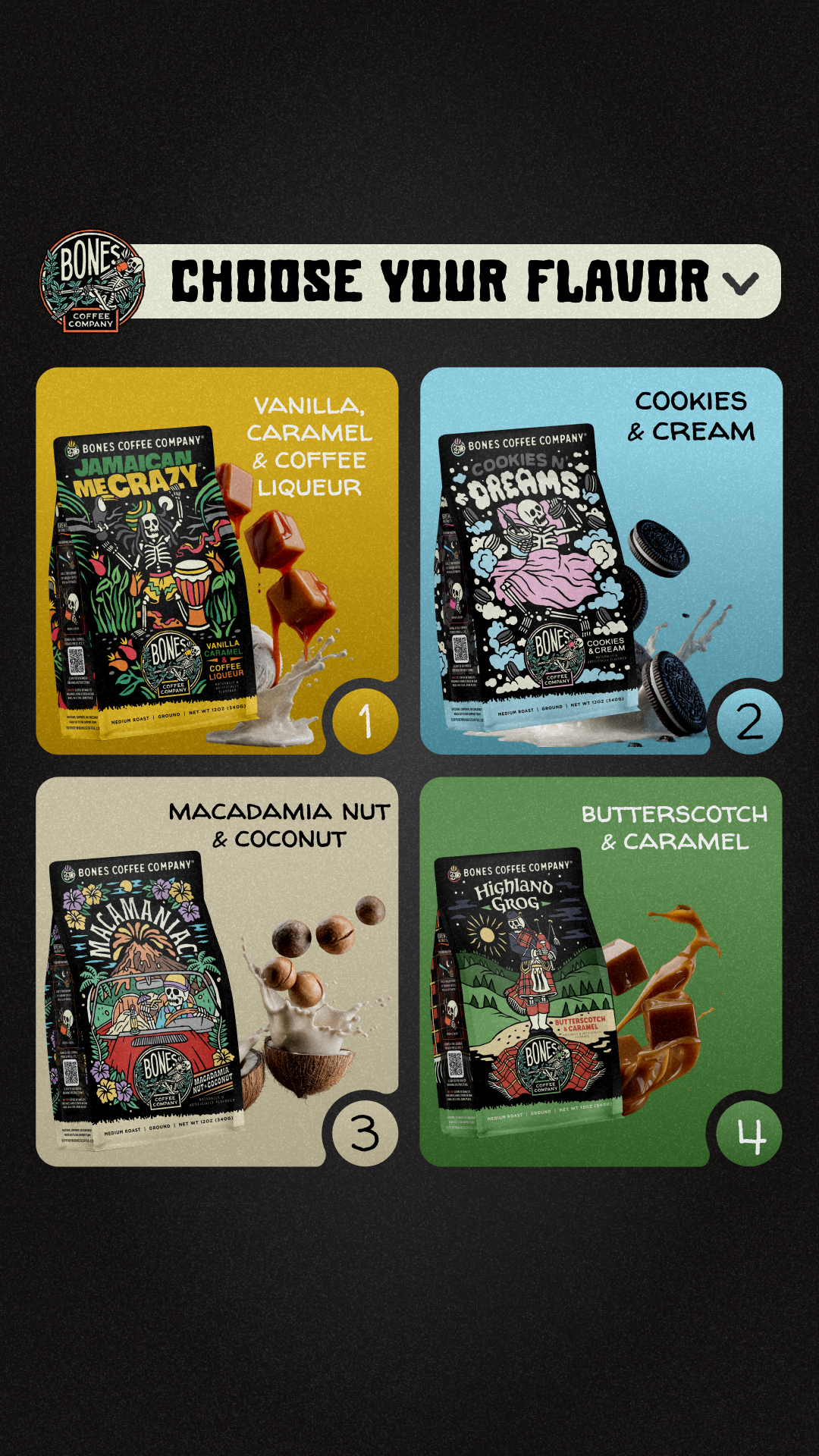 Bones Coffee Company Facebook ad