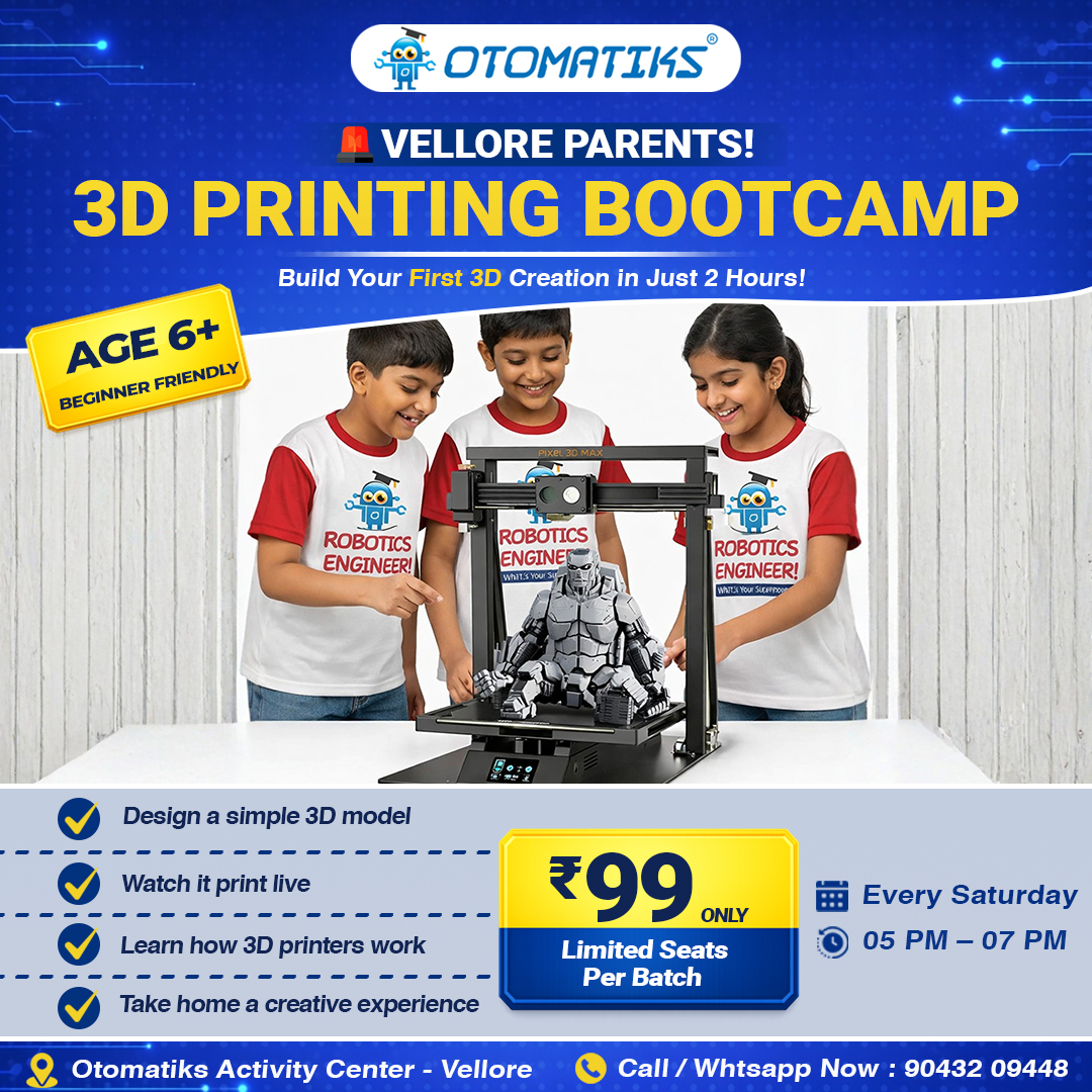 Otomatiks activity center vellore Facebook ad