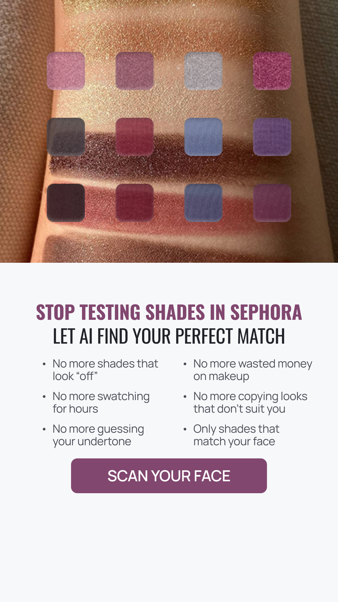 Beauty Transformation Program Facebook ad