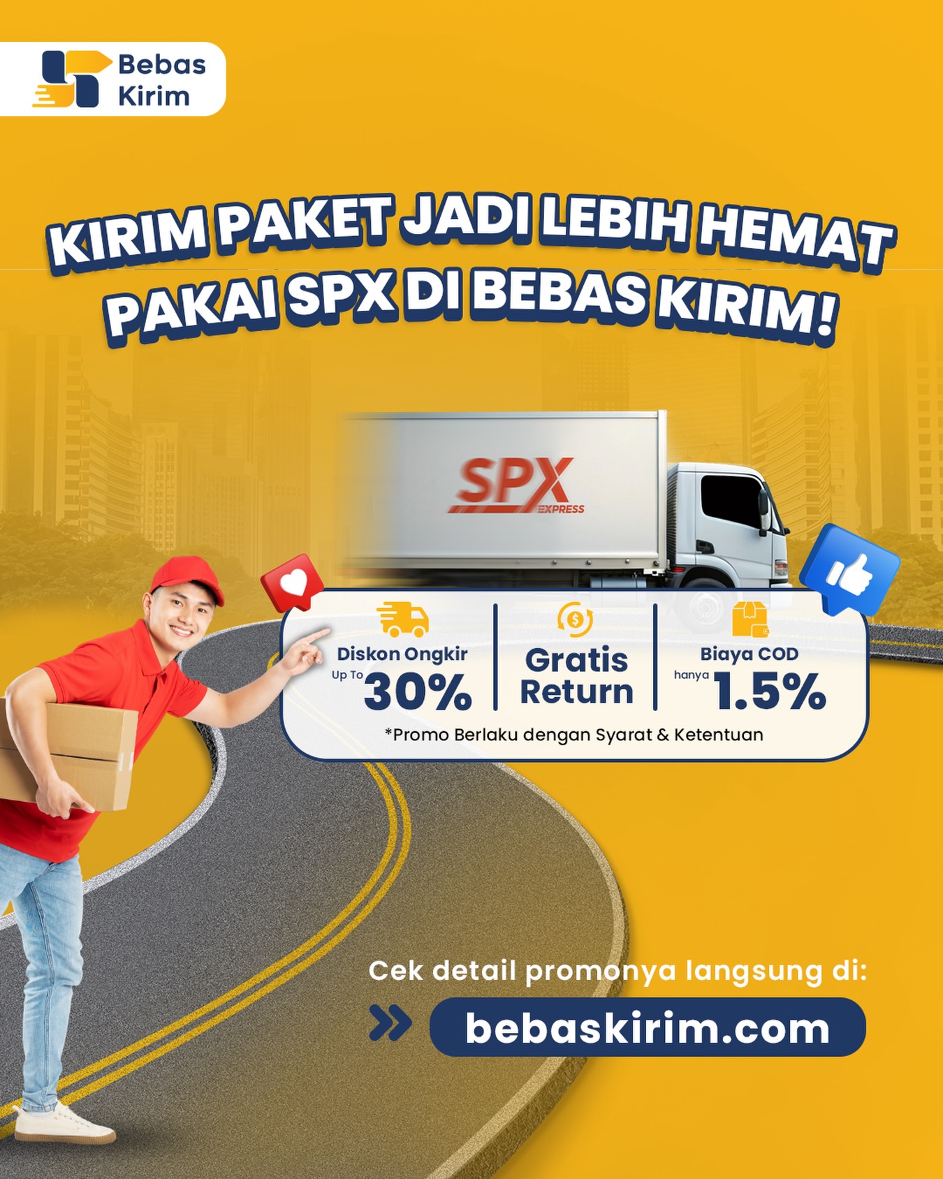 Bebas Kirim Facebook ad: Kirim paket sekarang makin praktis pakai SPX di…