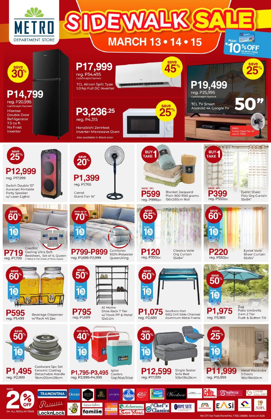 The Metro Stores Facebook ad: Metro Department Store Sidewalk Sale | PDF to Flipbook