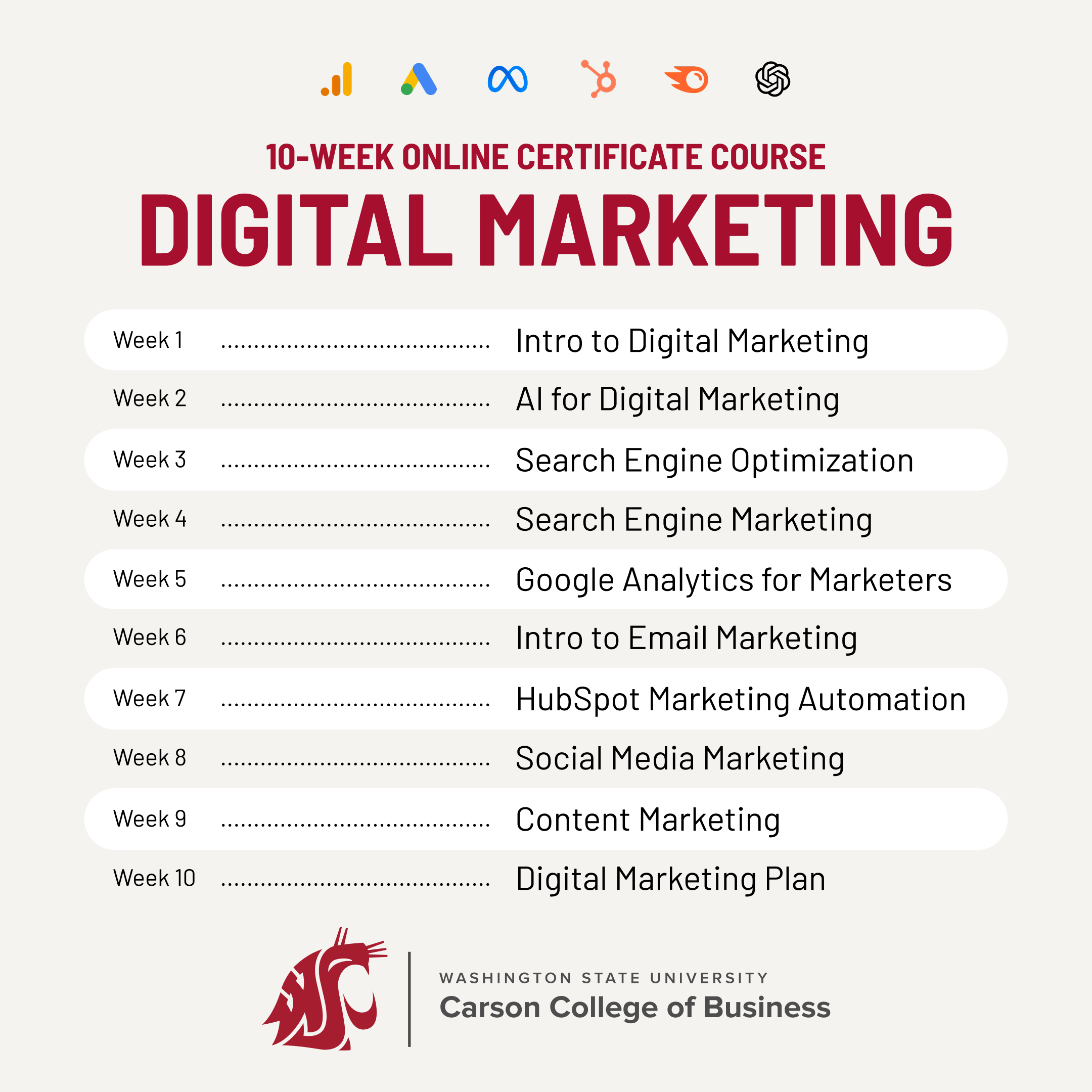 WSU Carson College of Business Facebook ad