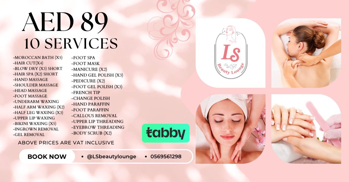LS Beauty Lounge Facebook ad: 4 Years of Beauty, Style & Confidence!