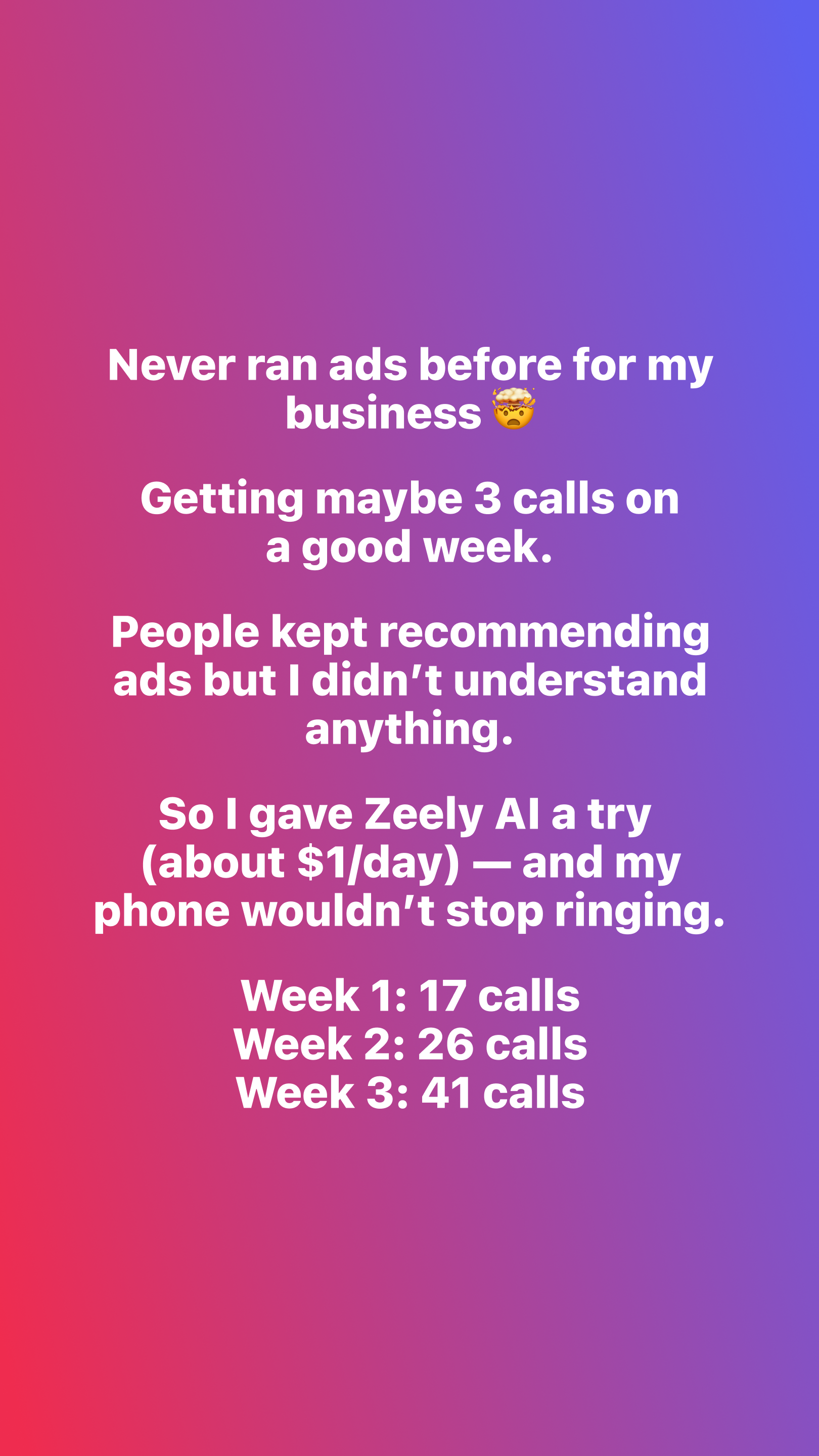 Zeely Facebook ad