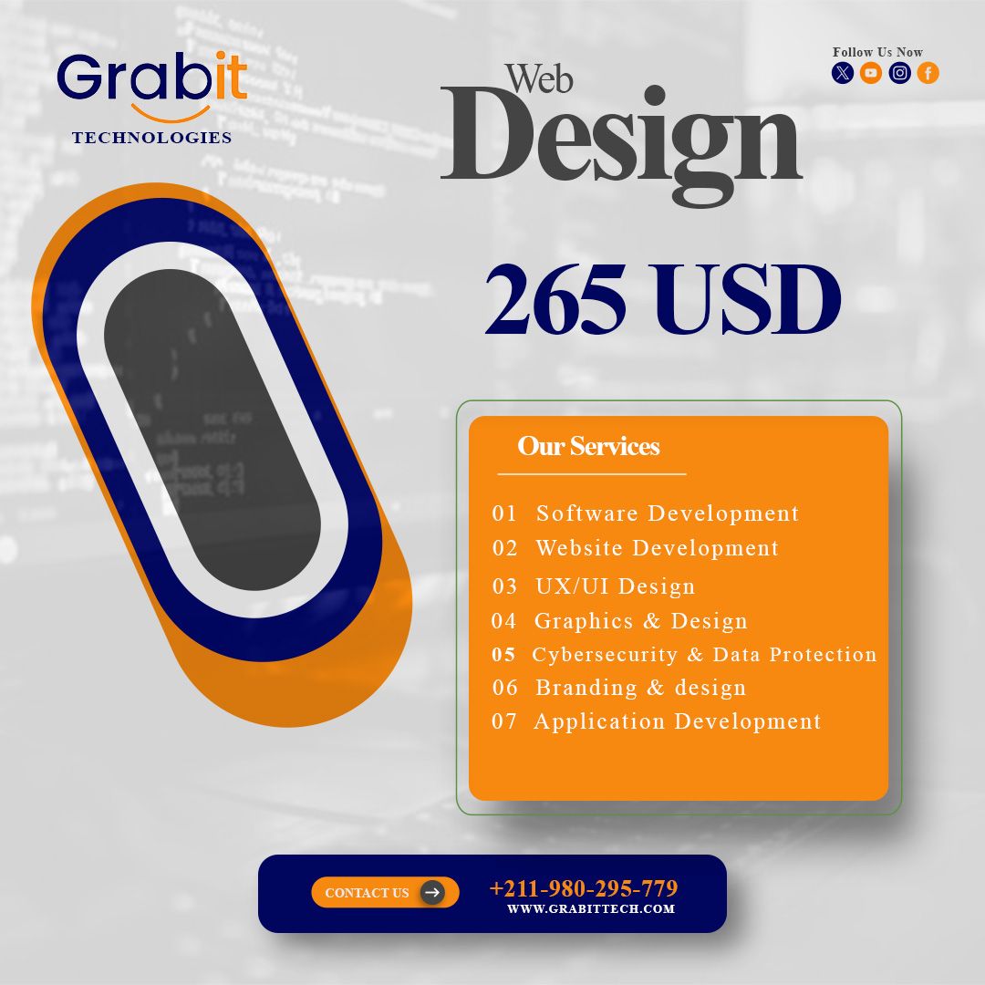 GraBit Technologies Facebook ad: Get a professional website for just $265!