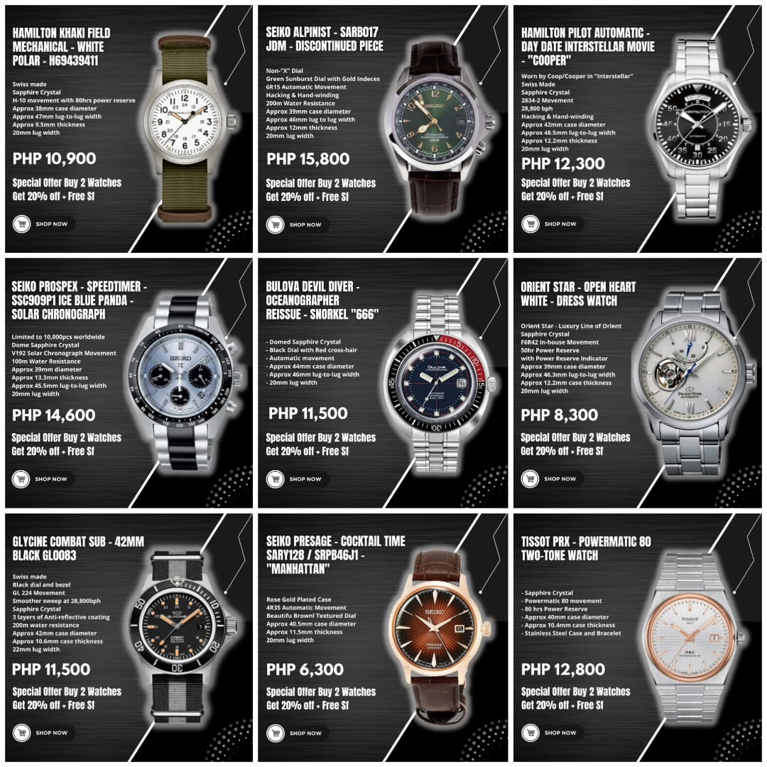 preluxury.watches Facebook ad: SPECIAL OFFER