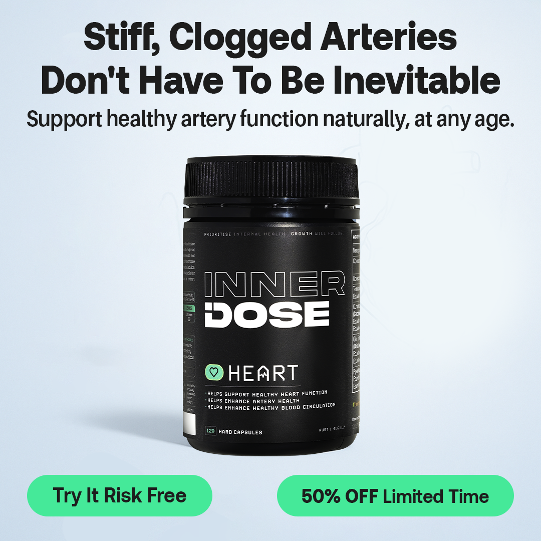 Inner Dose Facebook ad: Improve BP & Cholesterol Naturally