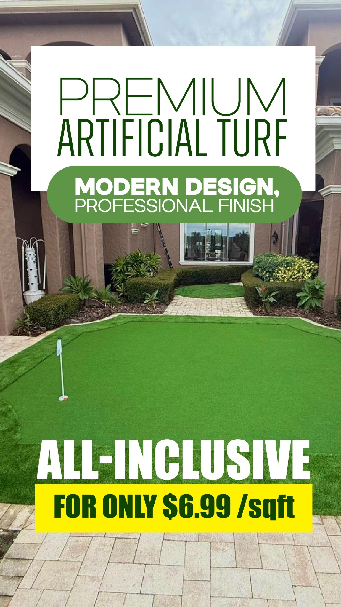 Novaturf Artificial Grass Facebook ad from Feb 21, 2026