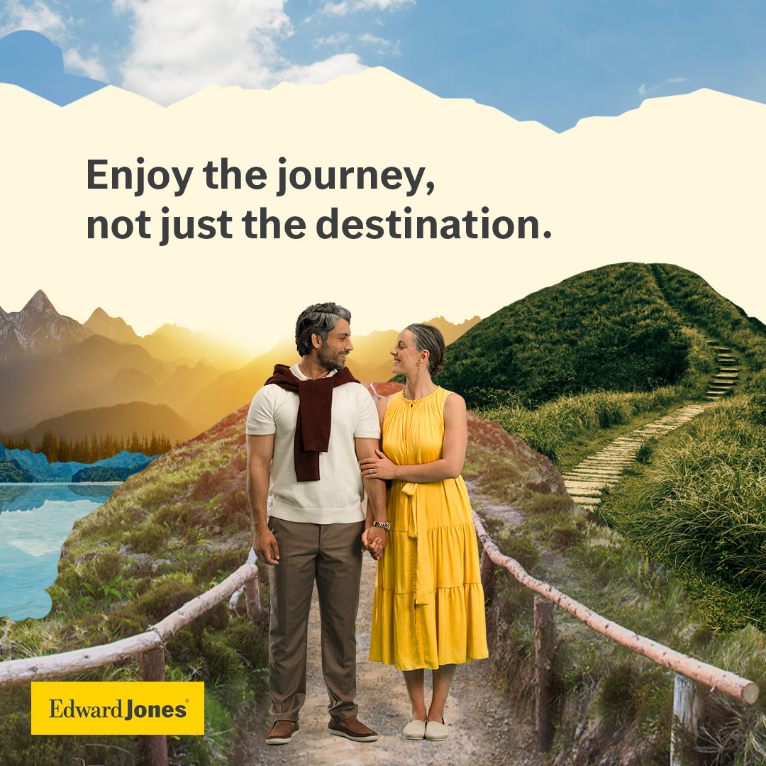 Edward Jones Canada Facebook ad: Go from Living to Thriving.