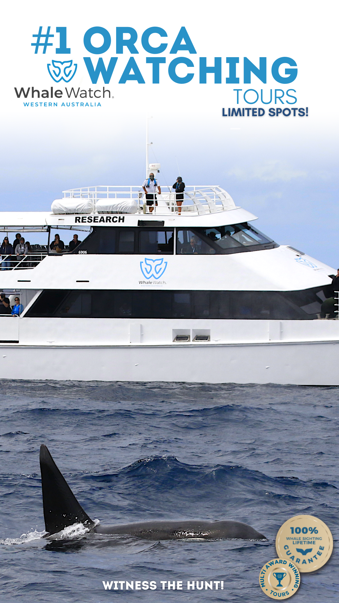 Whale Watch Western Australia Facebook ad from Jan 26, 2026