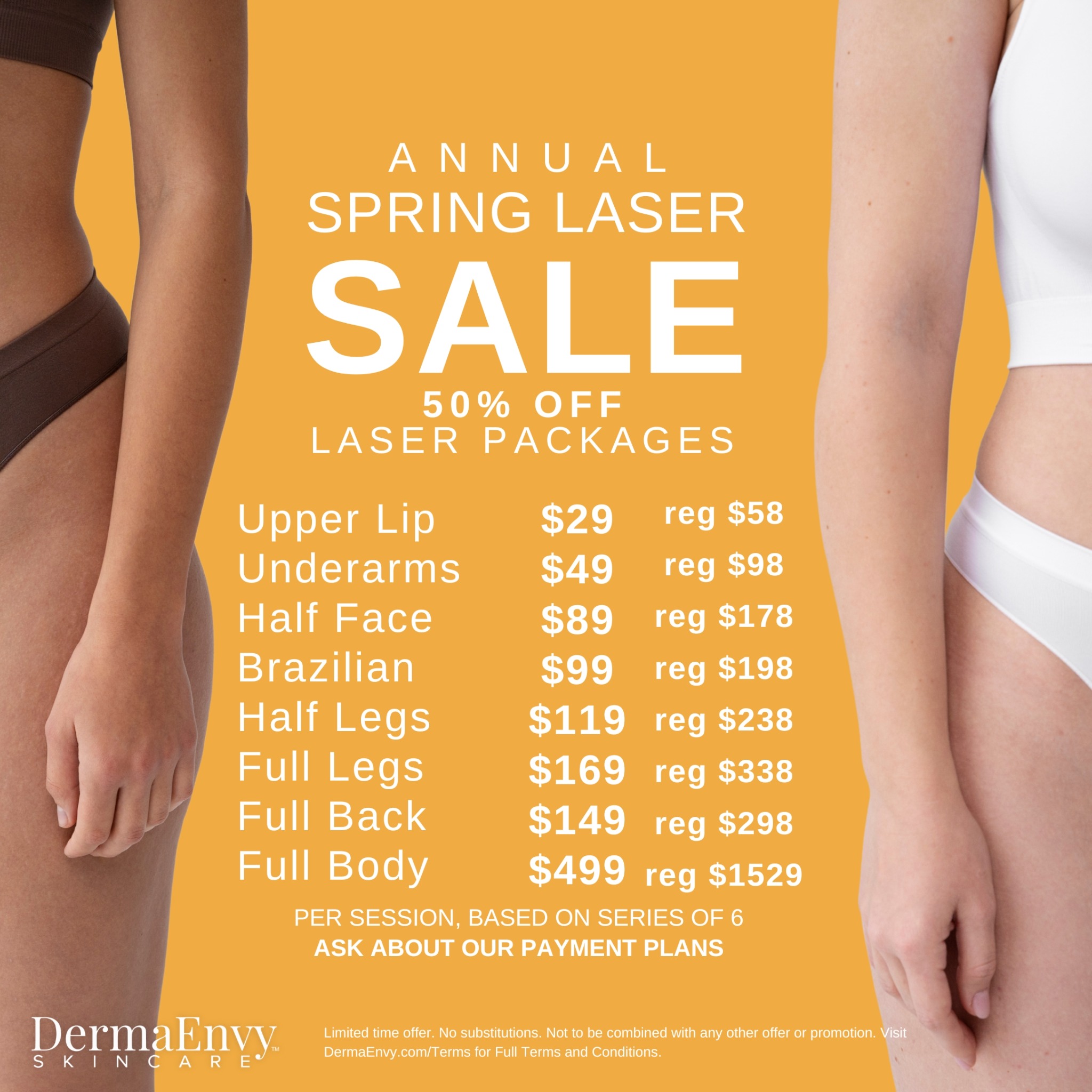 DermaEnvy Skincare Facebook ad: Ready for smooth, carefree skin this summer?