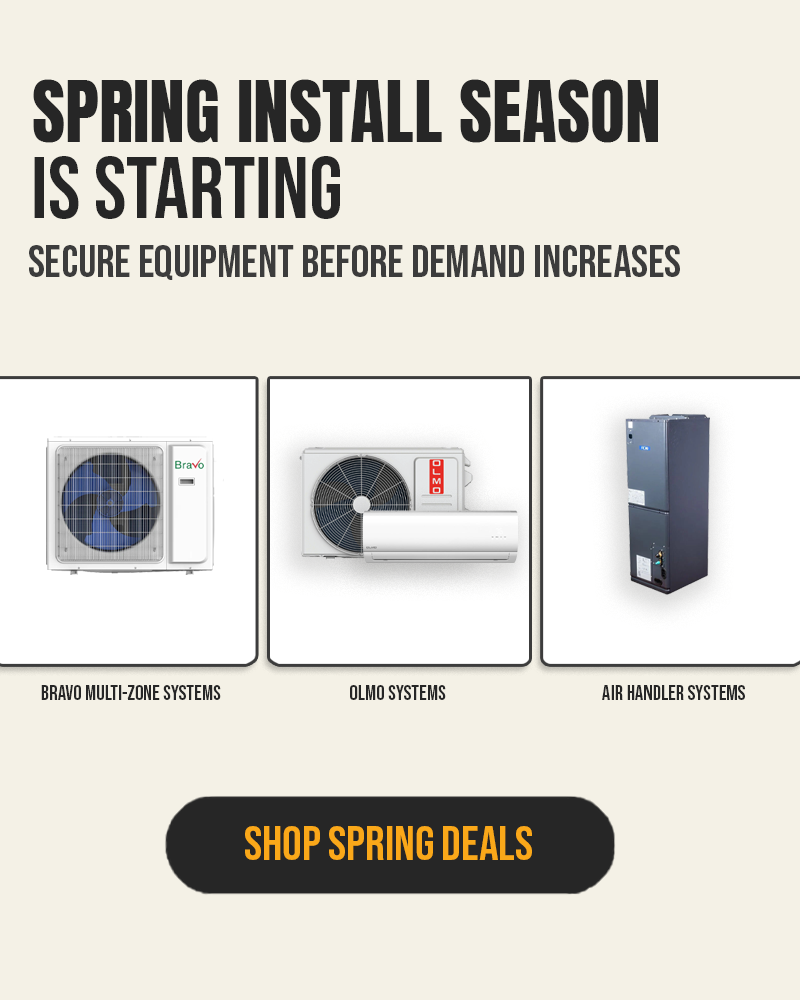 HVACSupplies Facebook ad: Limited Time Big Spring Sale Save Up to 10 Percent