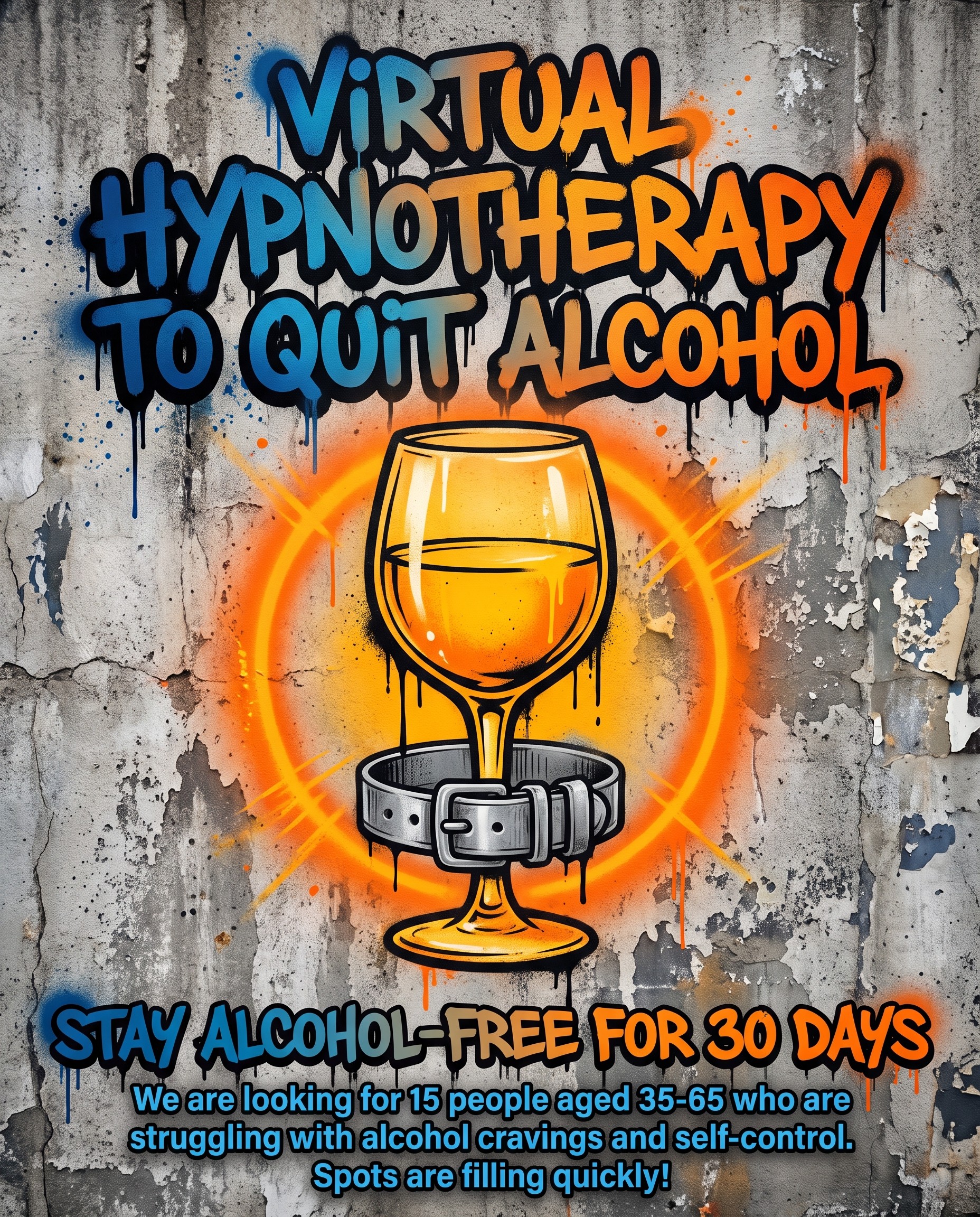 Hypnozio: power of hypnotherapy Facebook ad: Break Free from Alcohol Addiction