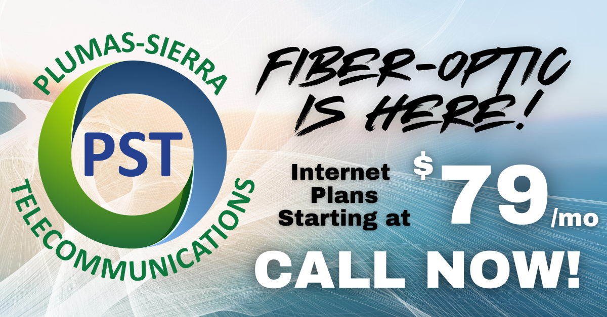 Plumas-Sierra Telecommunications Facebook ad: PST: Plumas-Sierra Telecommunications