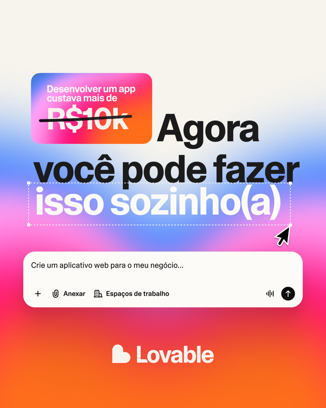 Lovable.dev Facebook ad