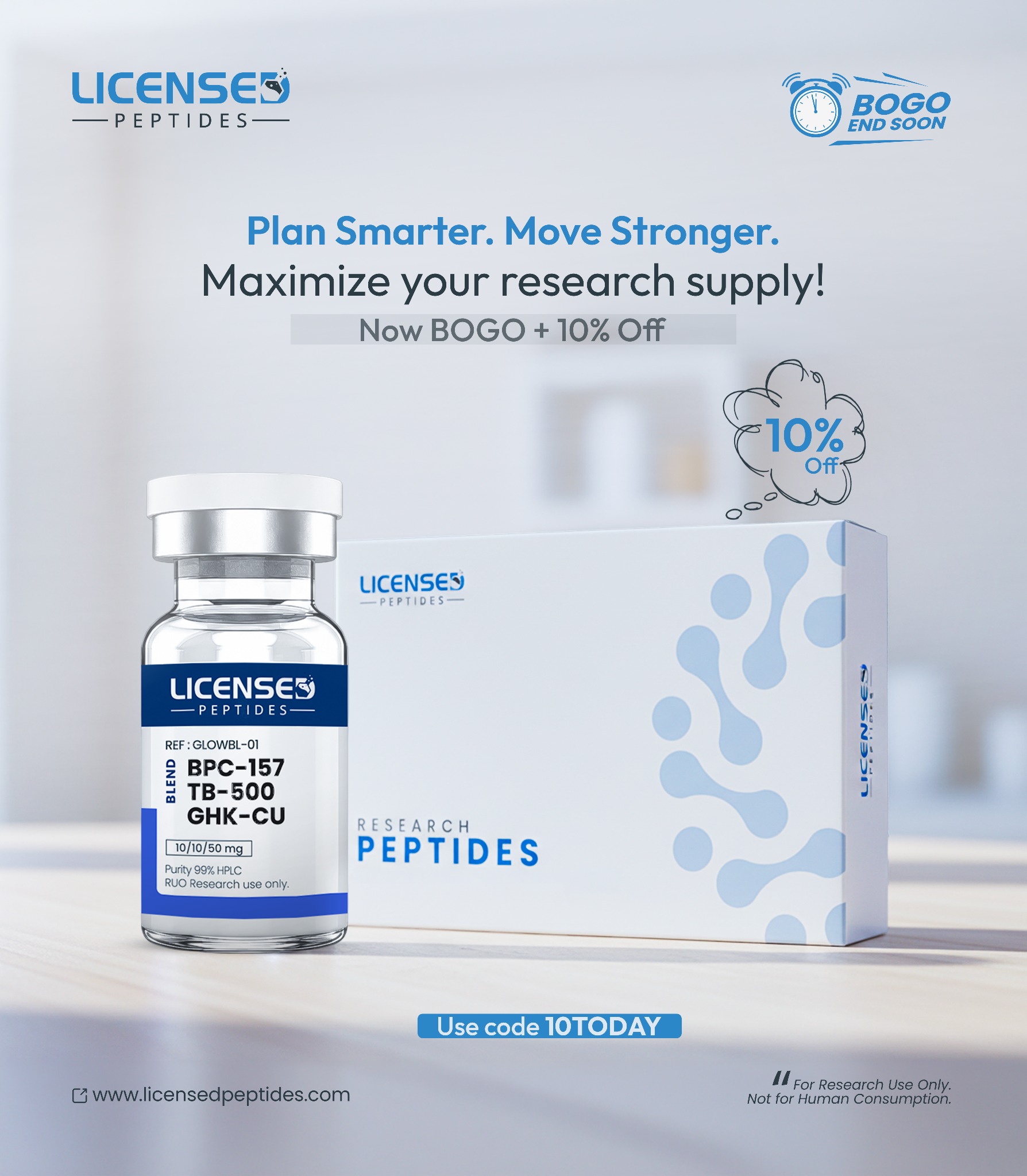 LicensedPeptides Facebook ad