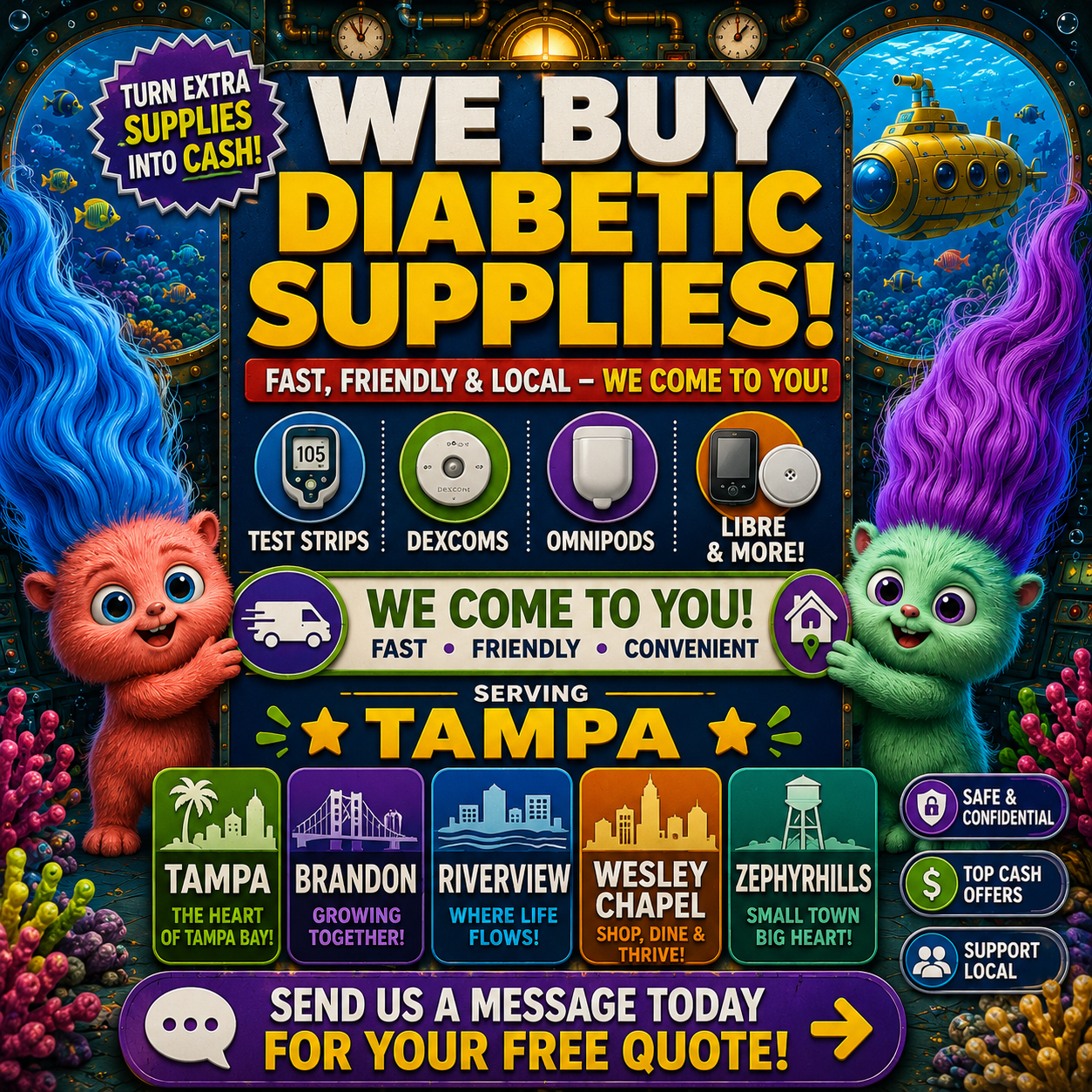 Test Strip Depot- Cash For Diabetic Supplies  Facebook ad