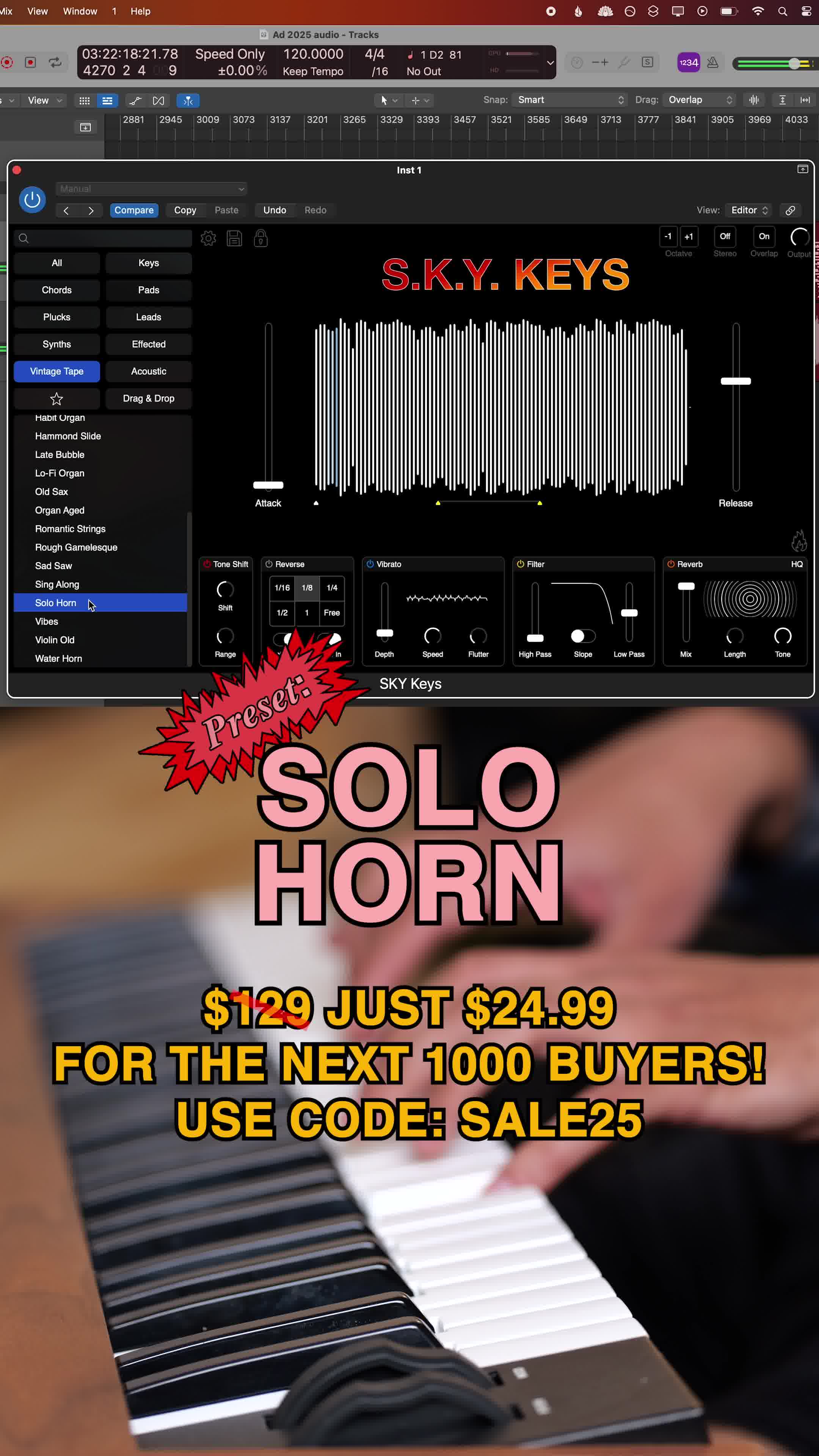 S.K.Y. Studios Facebook ad: S.K.Y. Keys - OUT NOW