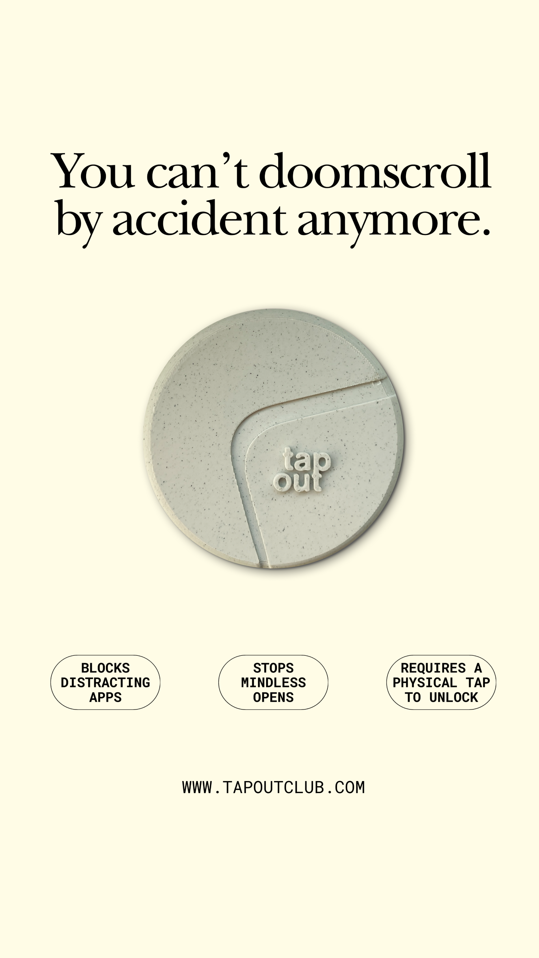Tap Out Facebook ad