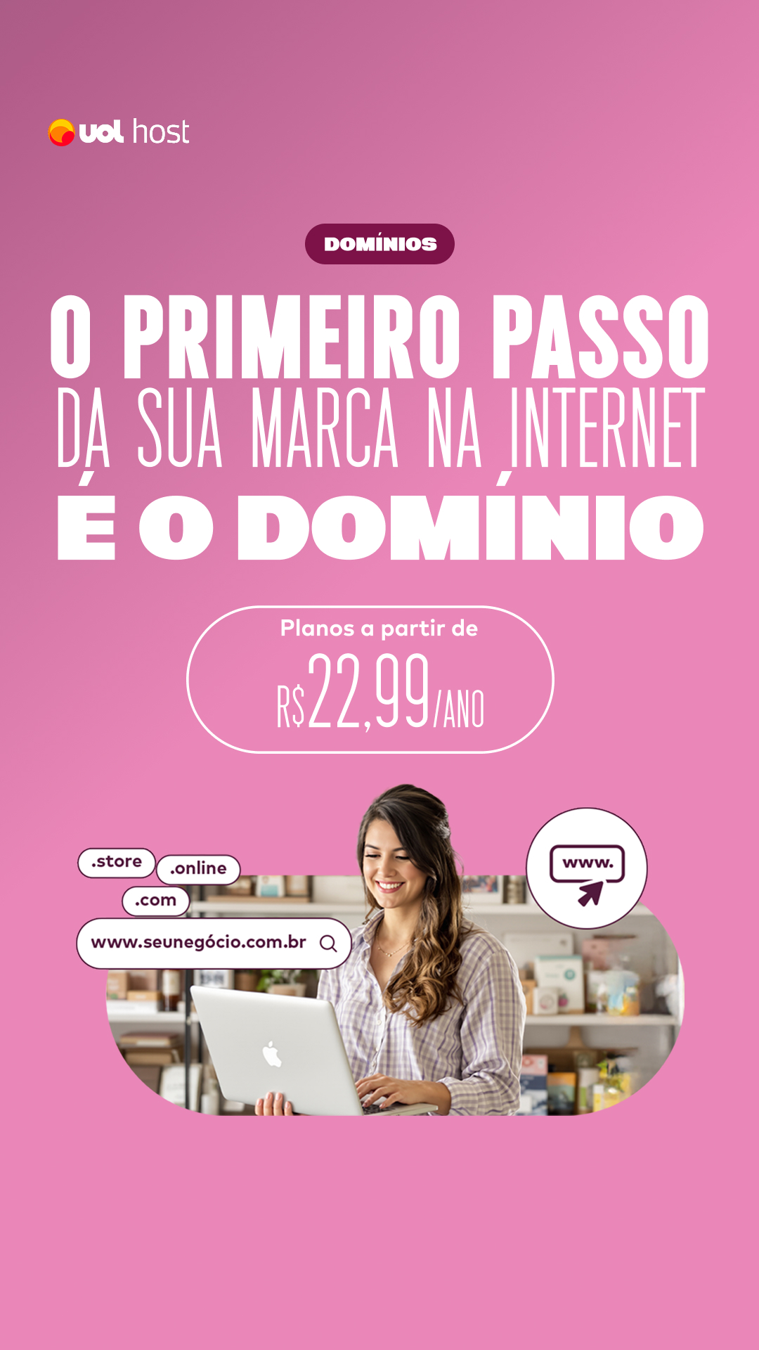 UOL Host Facebook ad from May 28, 2026