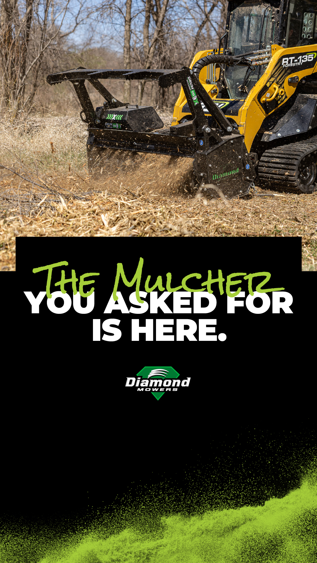 Diamond Mowers Facebook ad from Mar 4, 2026