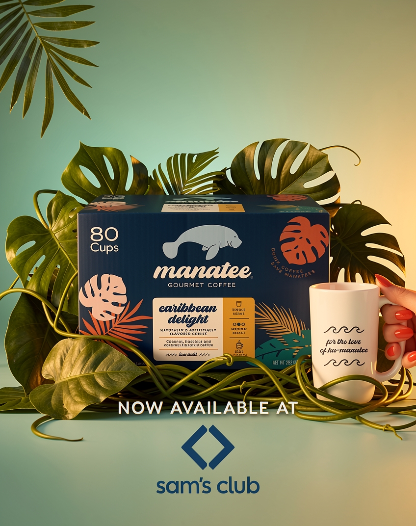 Manatee Gourmet Coffee Facebook ad