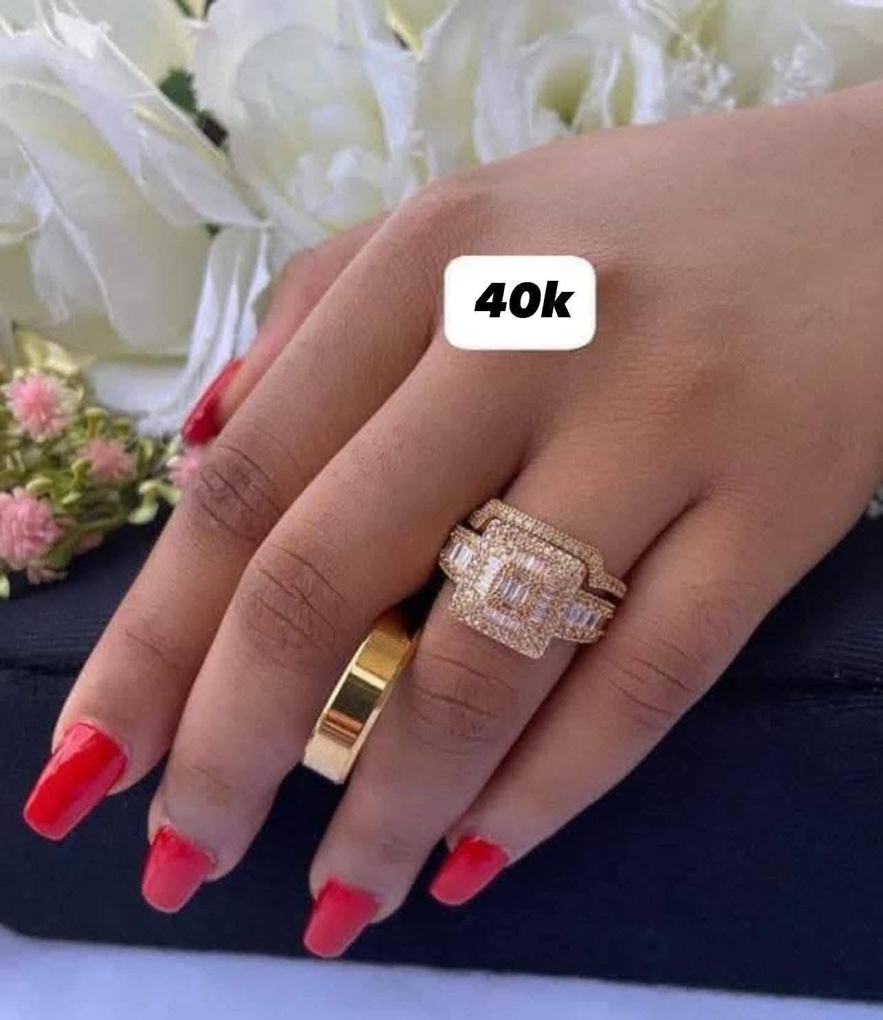 BravonLux Facebook ad: Elegant wedding rings starting from ₦30,000 up to…