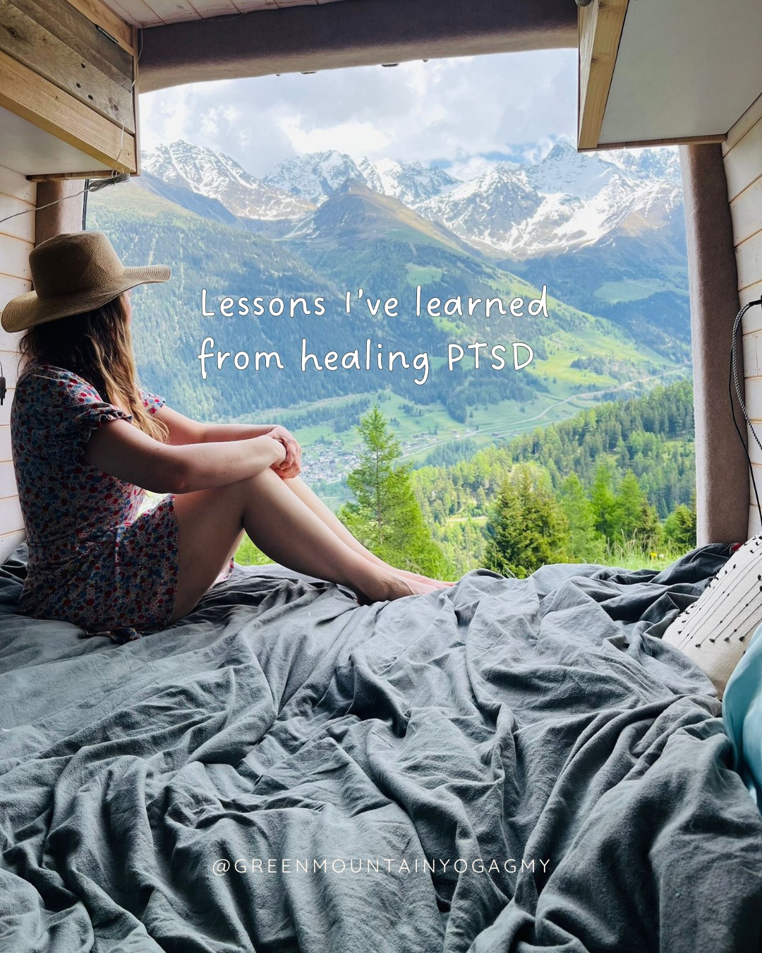Green Mountain Yoga Facebook ad: When I started my healing journey, at first…
