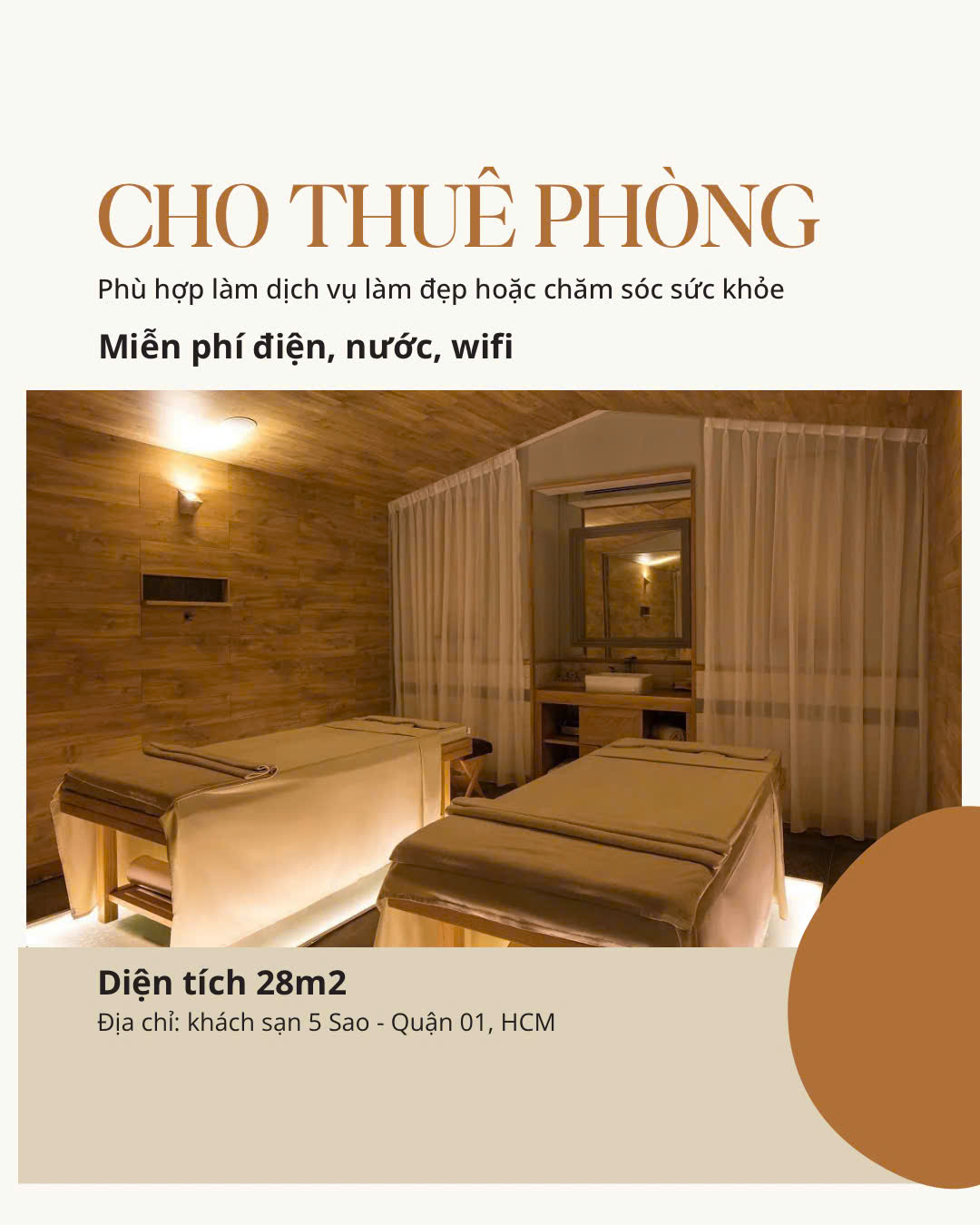 Revkol Healing Facebook ad: Cho thuê lại 1 phòng đẹp 28m² tại…