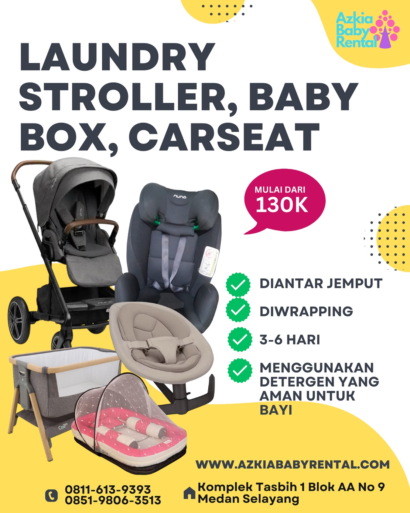 Azkia Baby Rental Facebook ad: Azkia Baby Rental