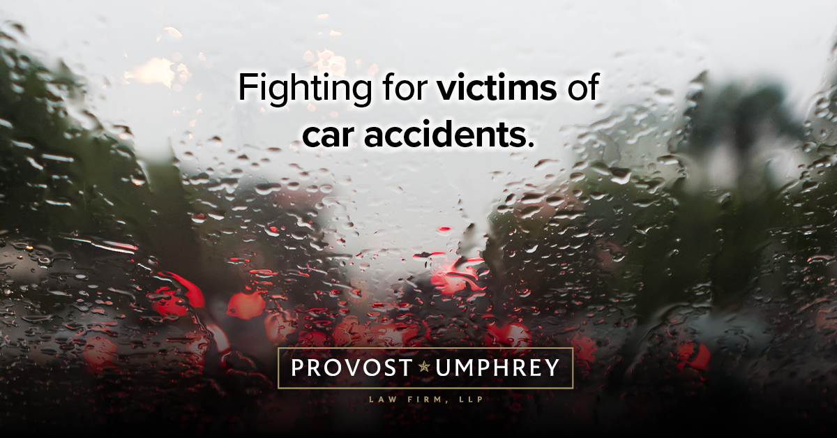 Provost Umphrey Law Firm, LLP Facebook ad: Auto Accident Lawyers