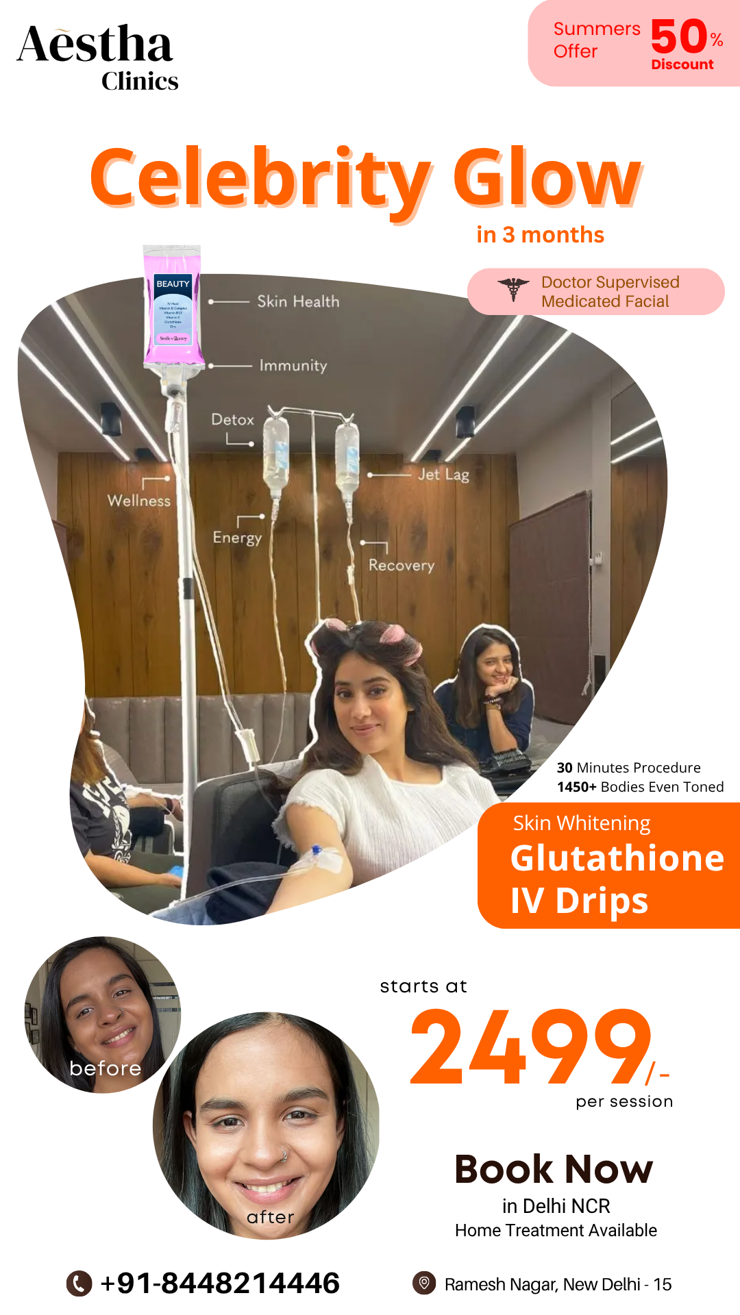 Aẽstha Clinics - SmilenBeauty Facebook ad from Jul 14, 2026