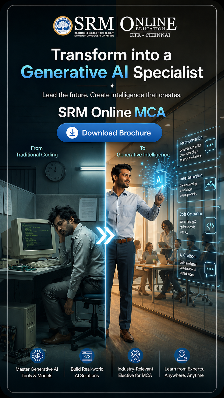 SRM Online Education Facebook ad