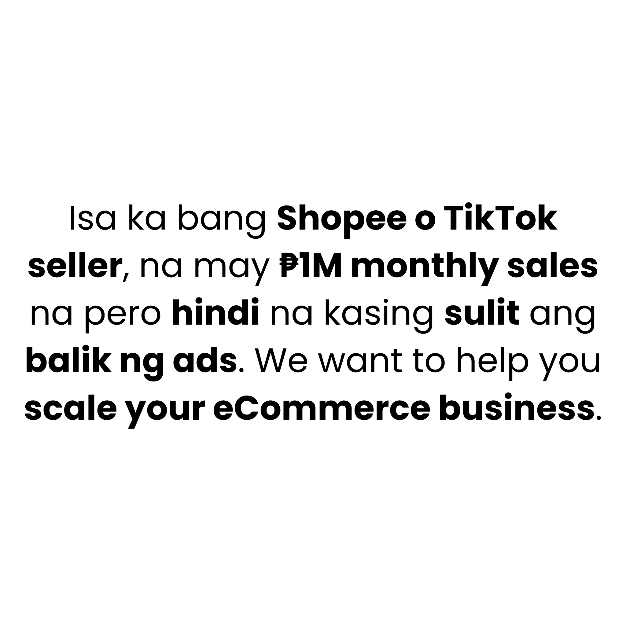ECOM Accelerator Facebook ad