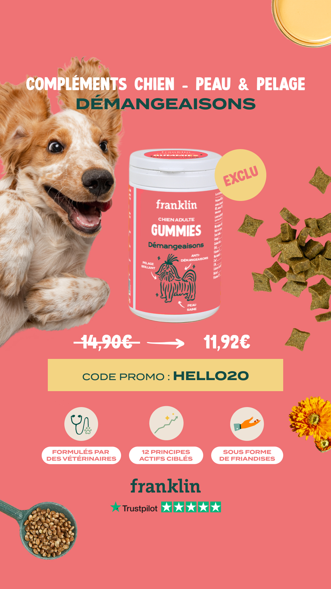 Franklin Pet Food Facebook ad
