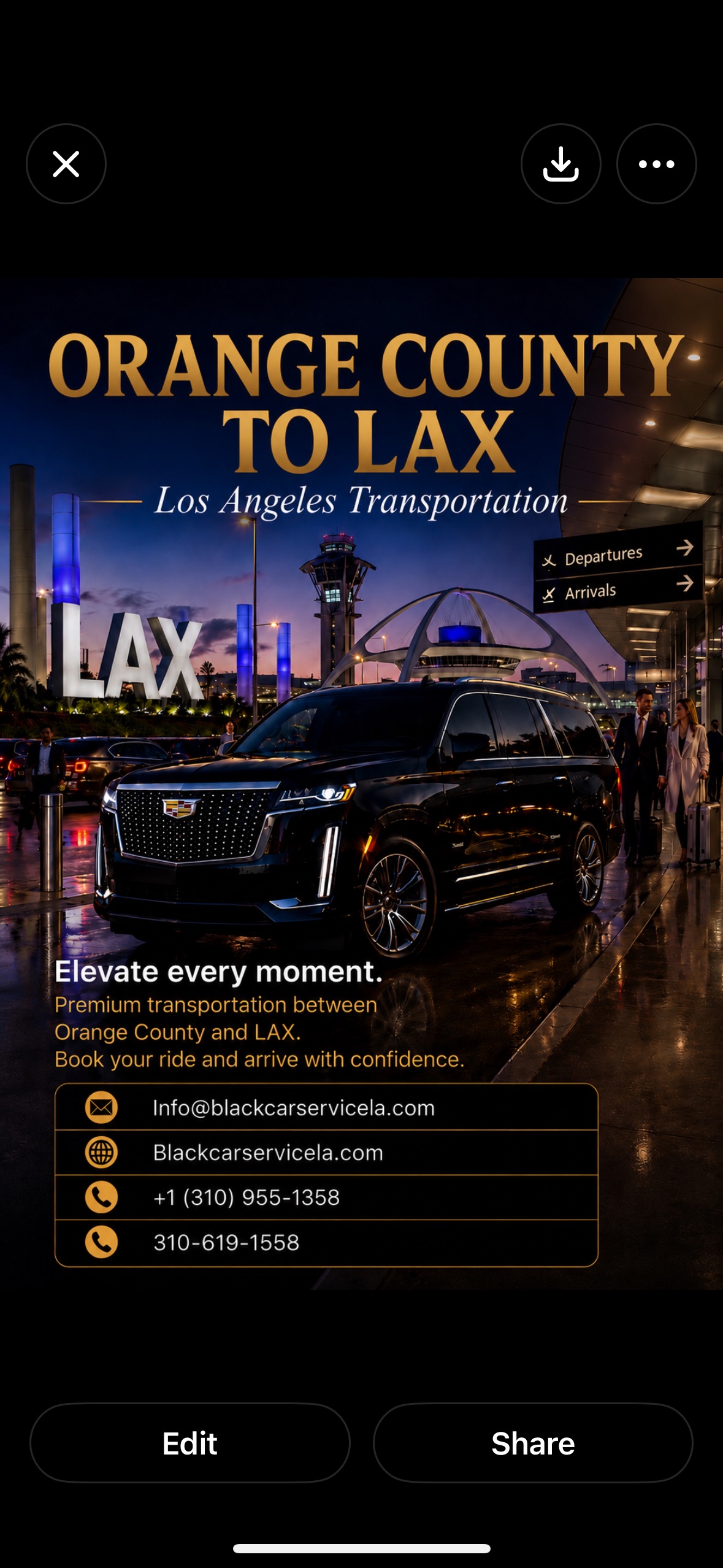 Blackcarservicela Facebook ad: Blackcarservice(LA) delivers premium chauffeur service…