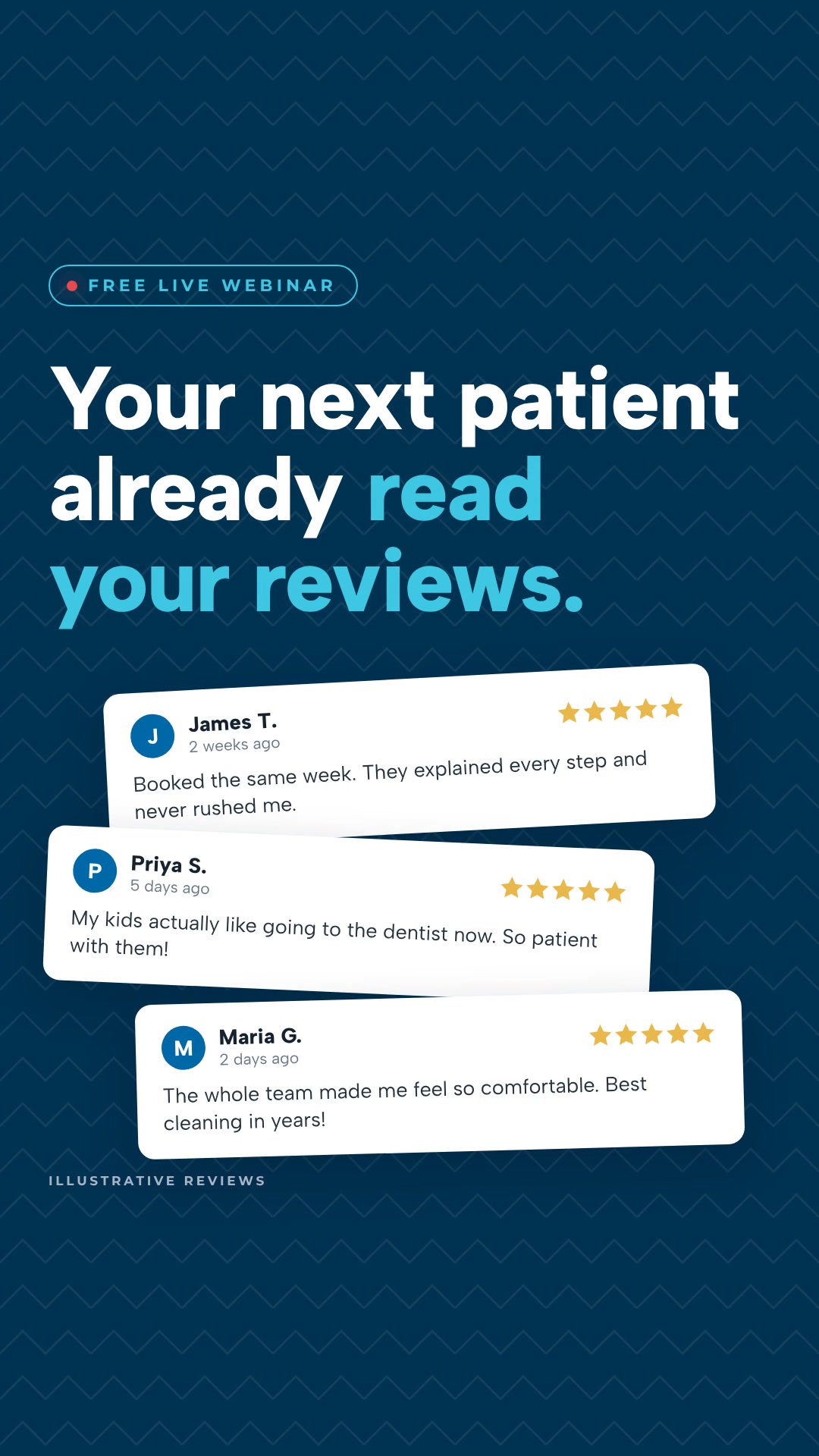 SERP Dental Facebook ad: Reviews Now Decide Who Patients Call