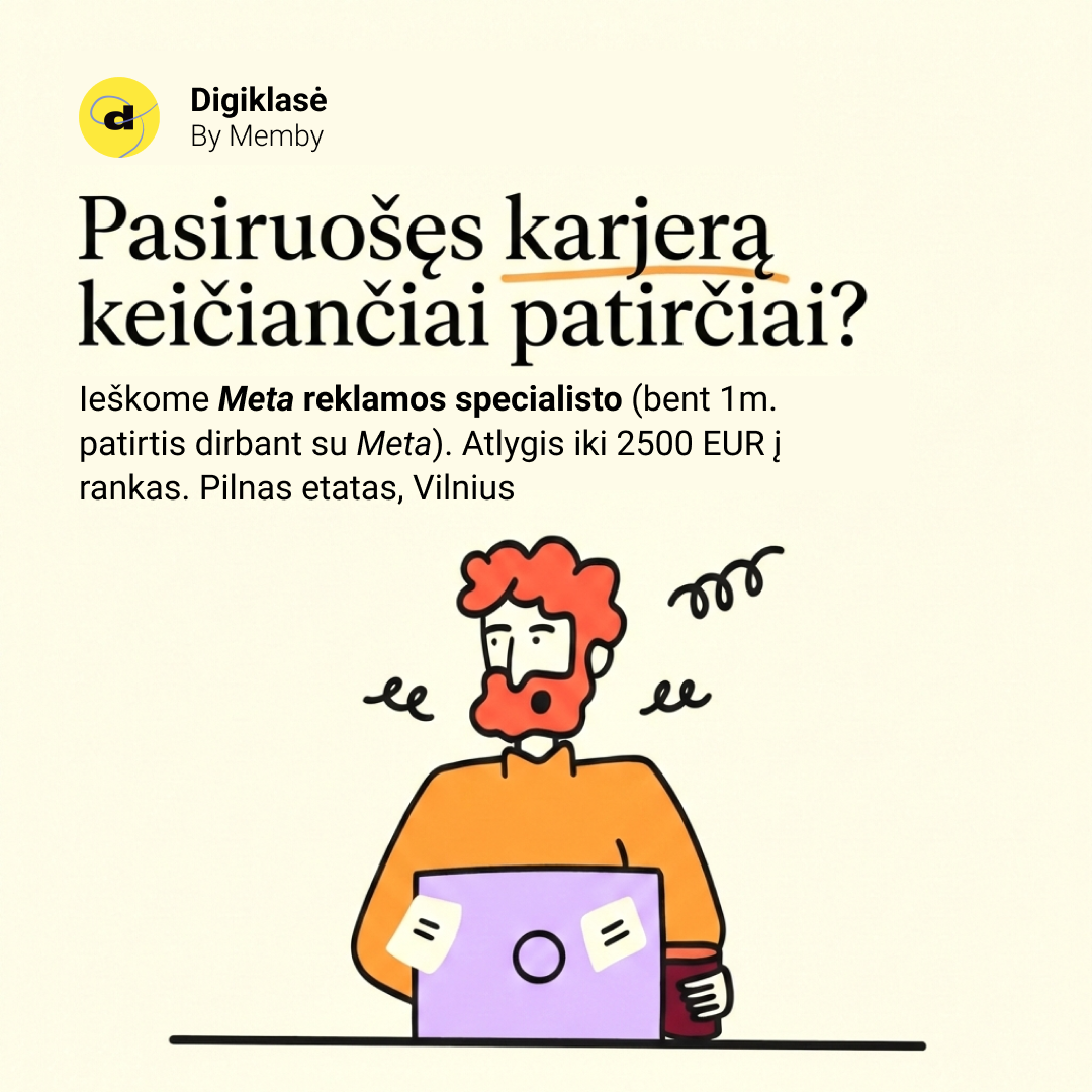 Digiklasė - by Memby Facebook ad
